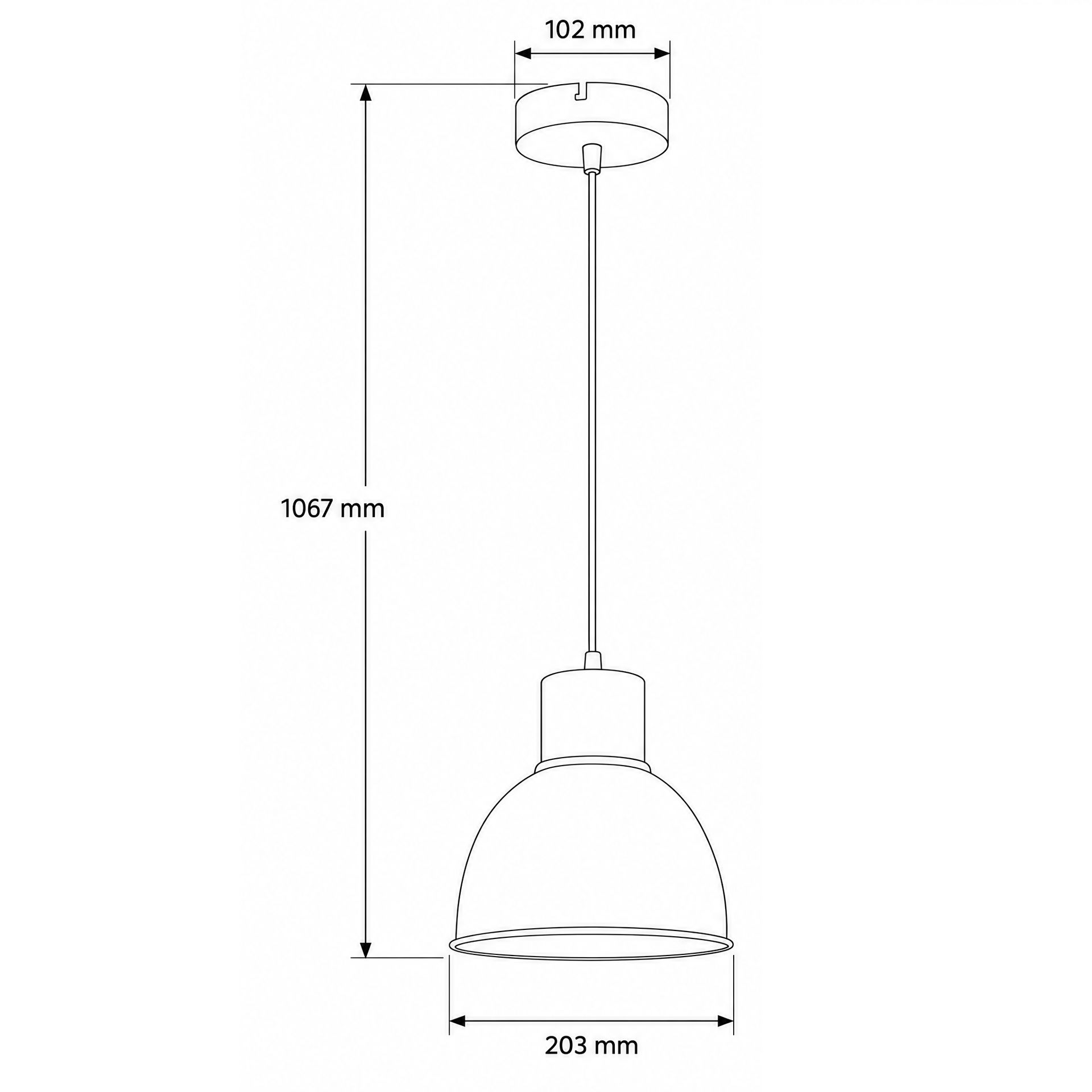 Livspace Otro Opi Red Metal Pendant Light | Orange