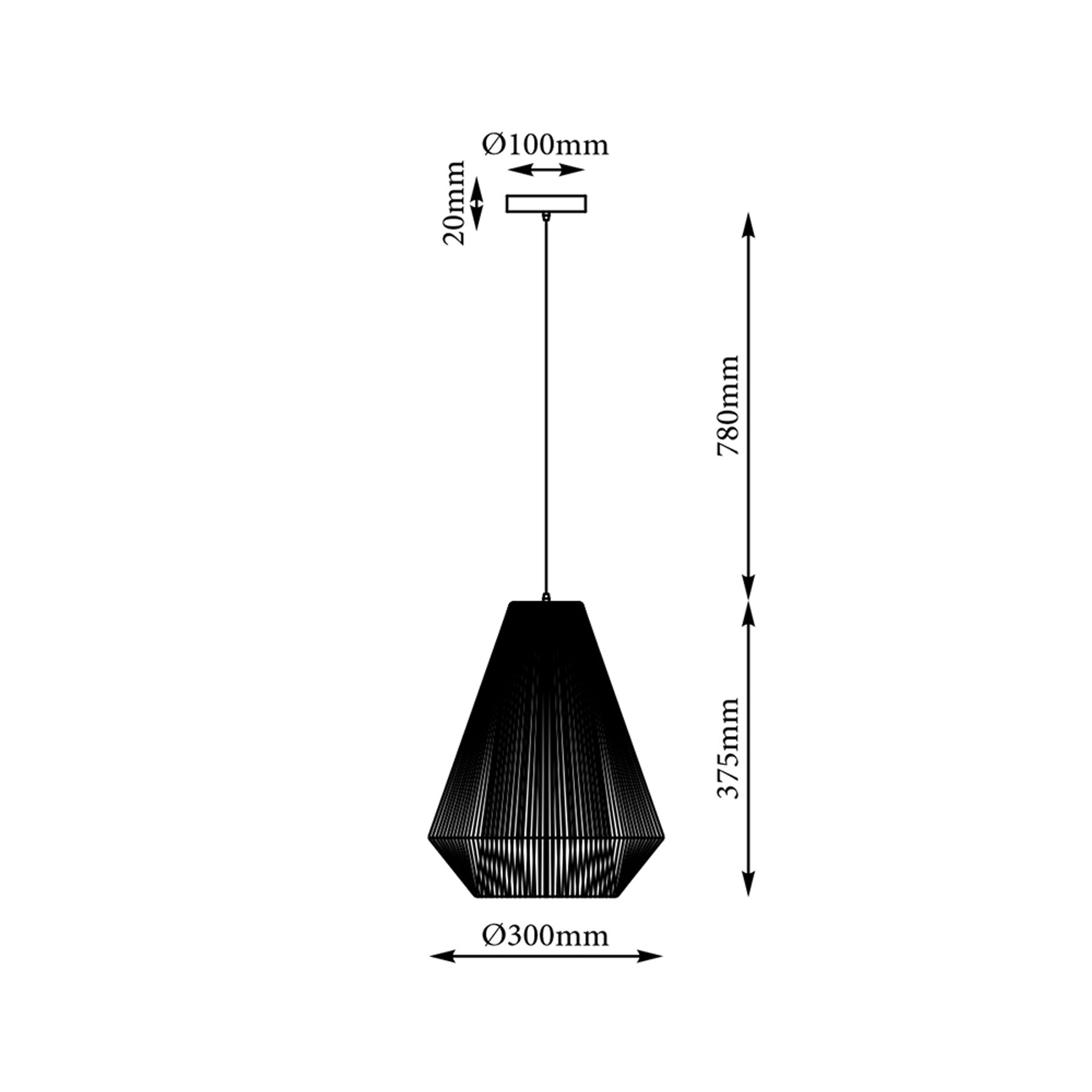 Livspace Reed Pendant | Natural Beige
