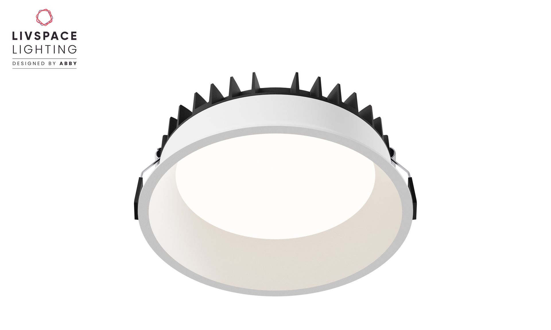 Livspace Softglo L Recess Downlight - 15W Neutral White | White