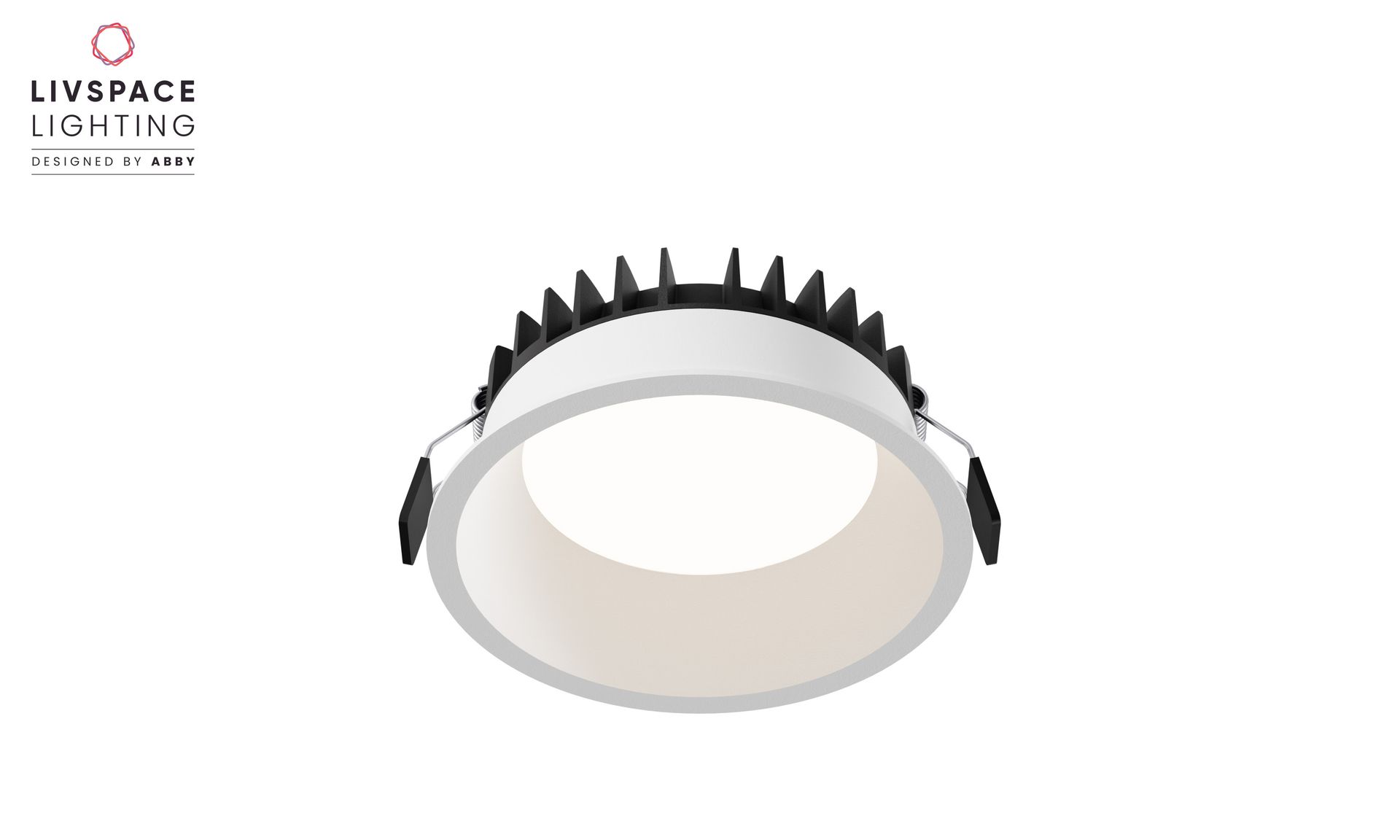 Livspace Softglo M Recess Downlight - 14W Warm White | White
