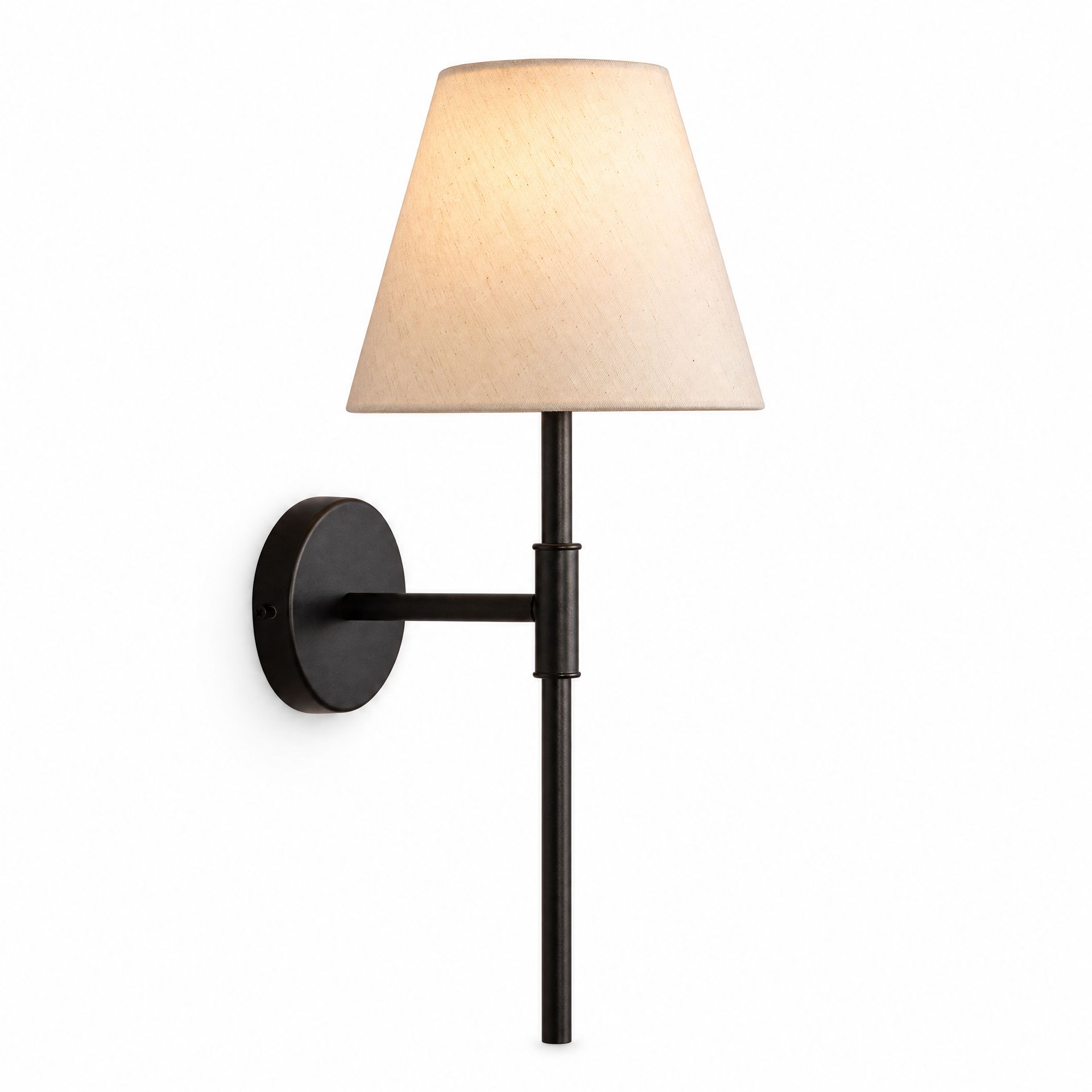 Livspace Tedder Wall Light | Matt Black