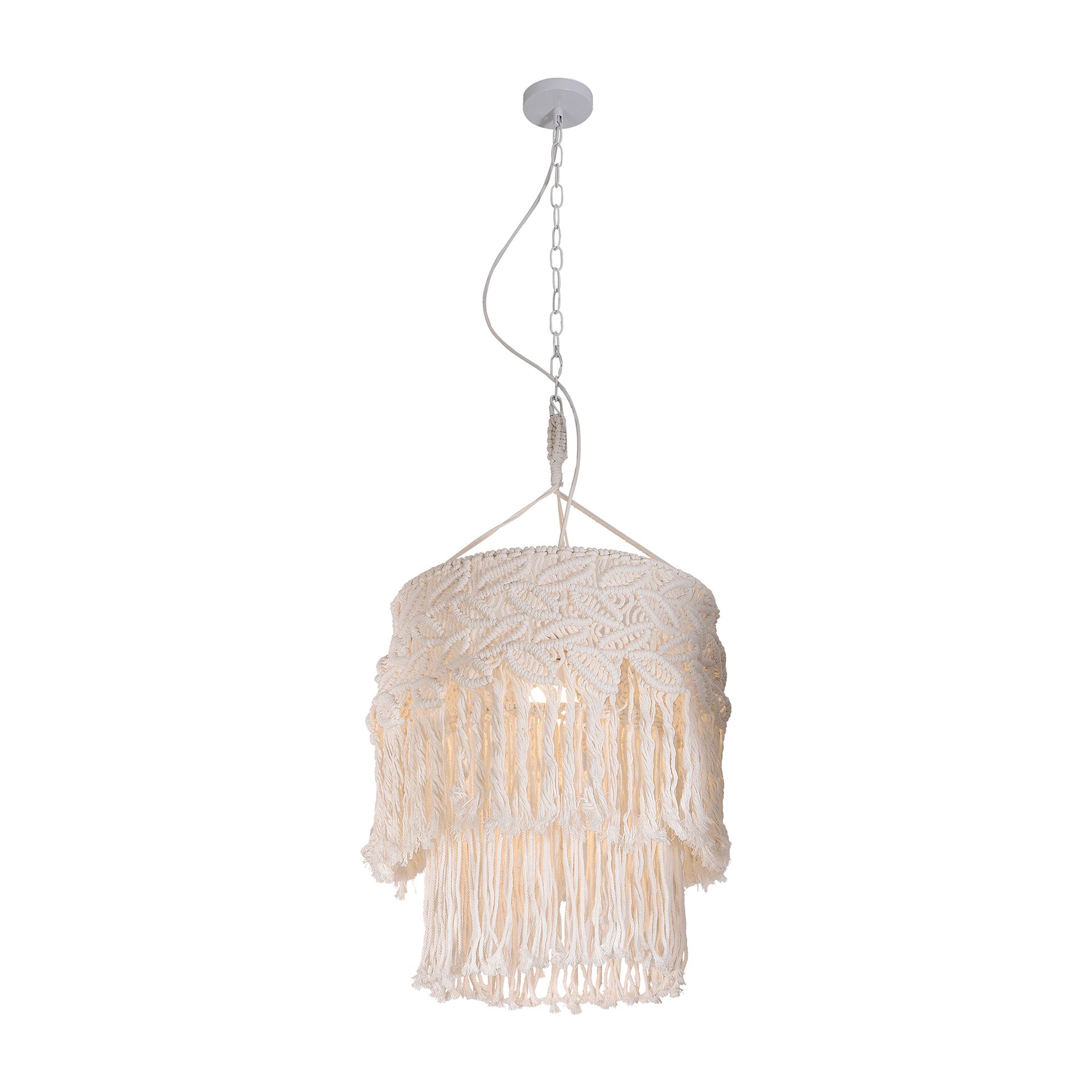 Livspace Weave Pendant | White