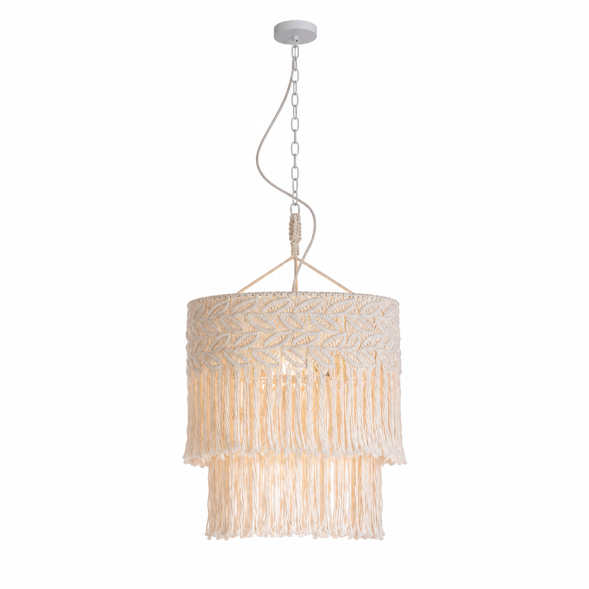 Livspace Weave Pendant | White