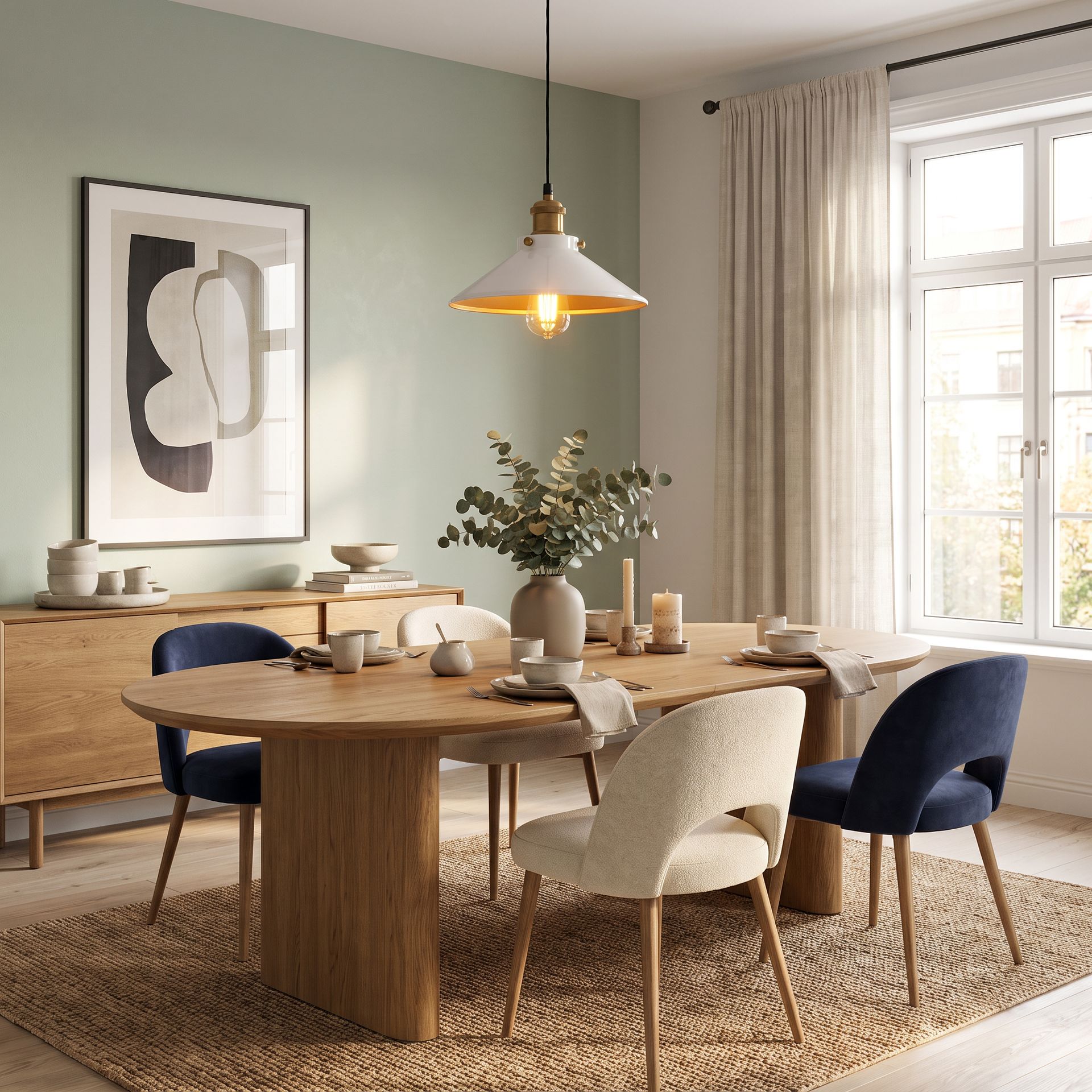 Livspace Zalto Nora White Metal Pendant Light | White