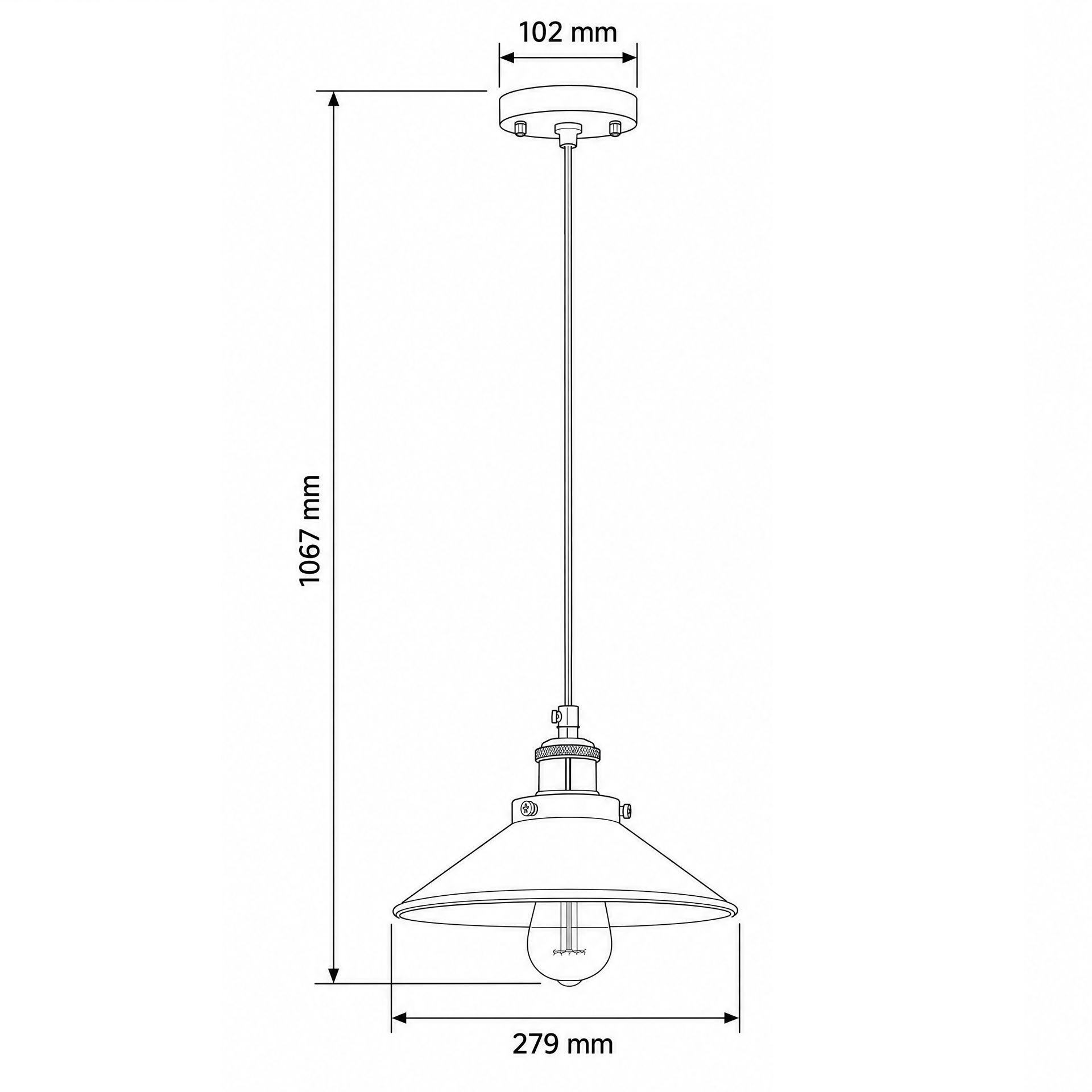 Livspace Zalto Nora White Metal Pendant Light | White