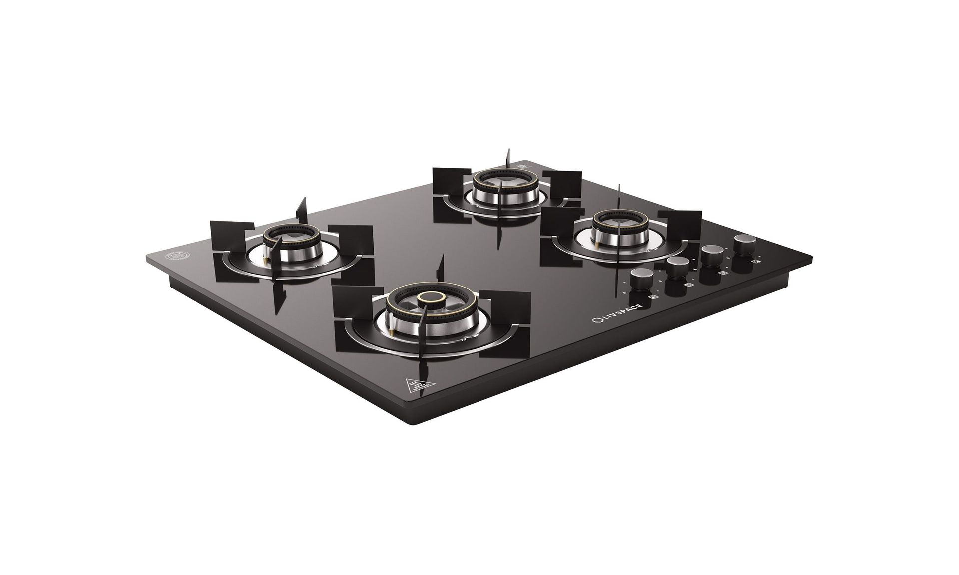 Optima Gloss 4-burner Brass Hob | Auto Ignition - 60 cm