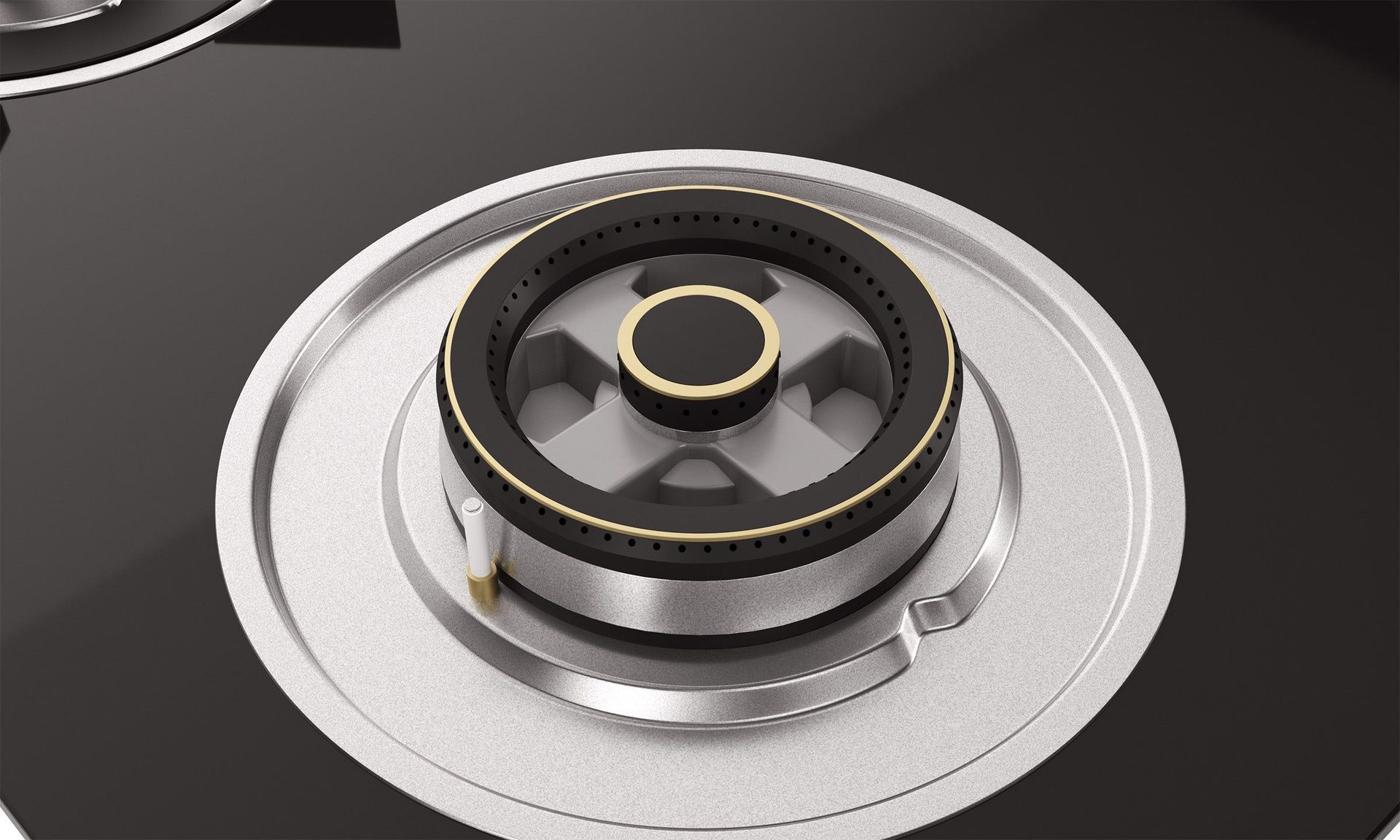 Optima Gloss 4-burner Brass Hob | Auto Ignition - 60 cm