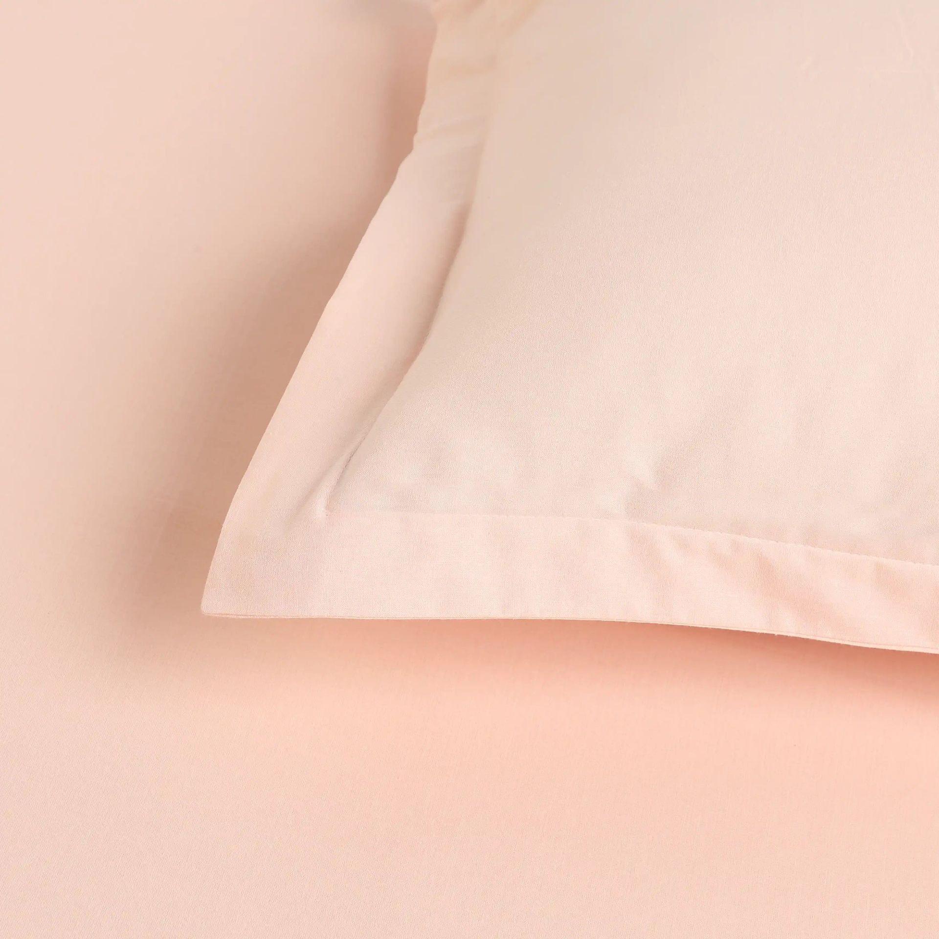 Solid Dyed 144 TC 100% Cotton Veiled Rose Double Bedsheet Set | Paleto