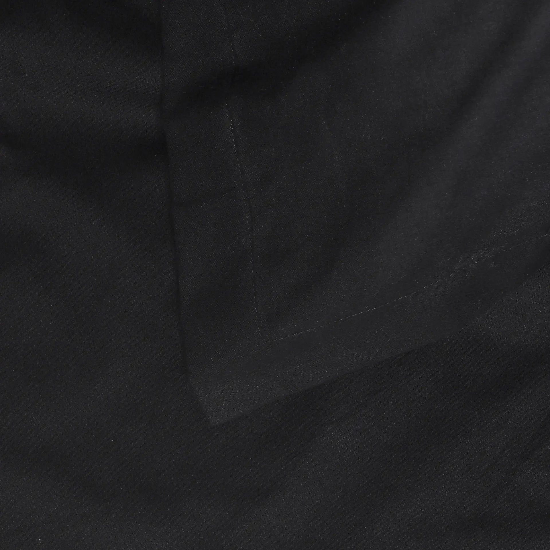 Solid Dyed 144 TC 100% Cotton Black Queen Fitted Sheet Set | Paleto