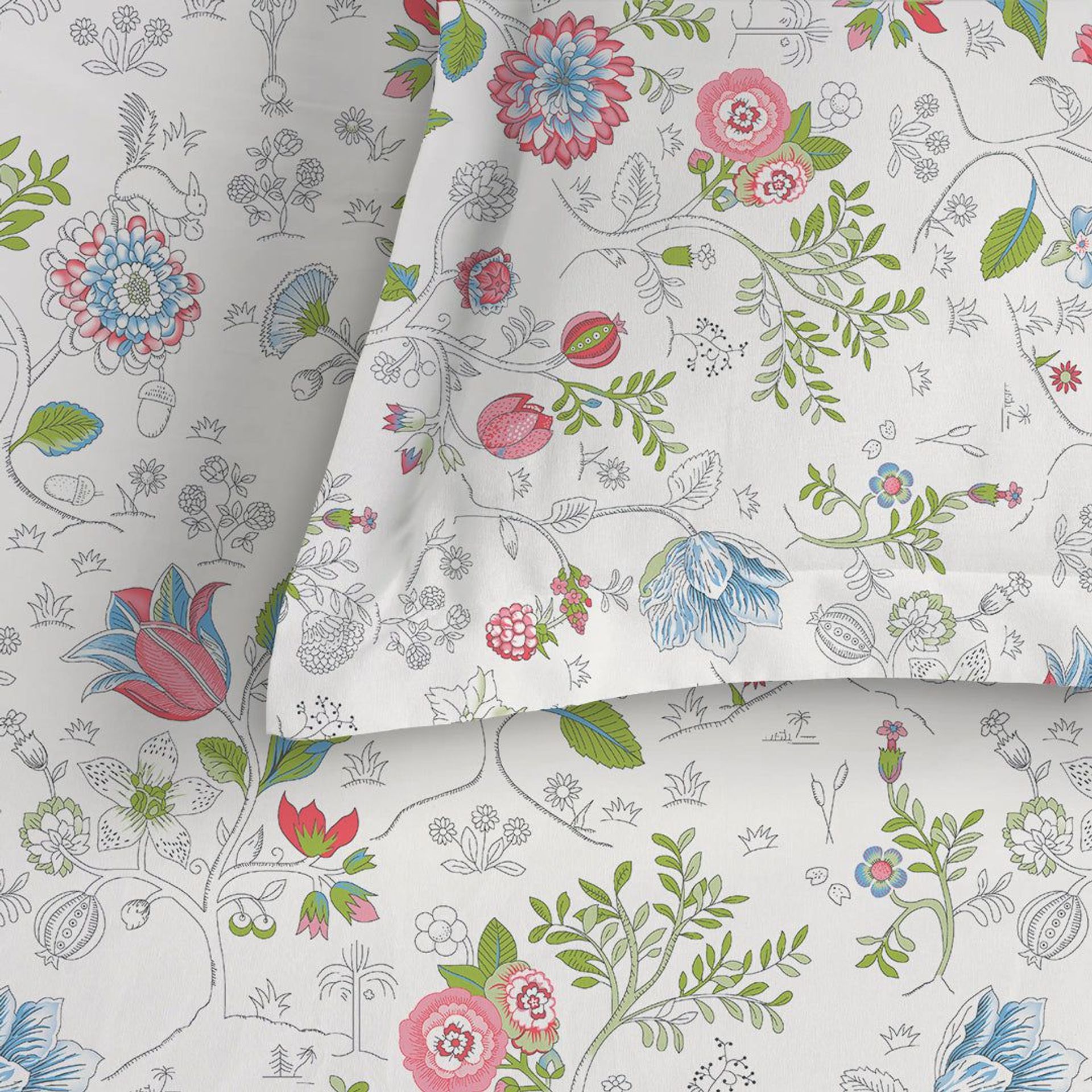 Floral 144 TC 100% Cotton Peach Queen Bedsheet Set | Pure Nest