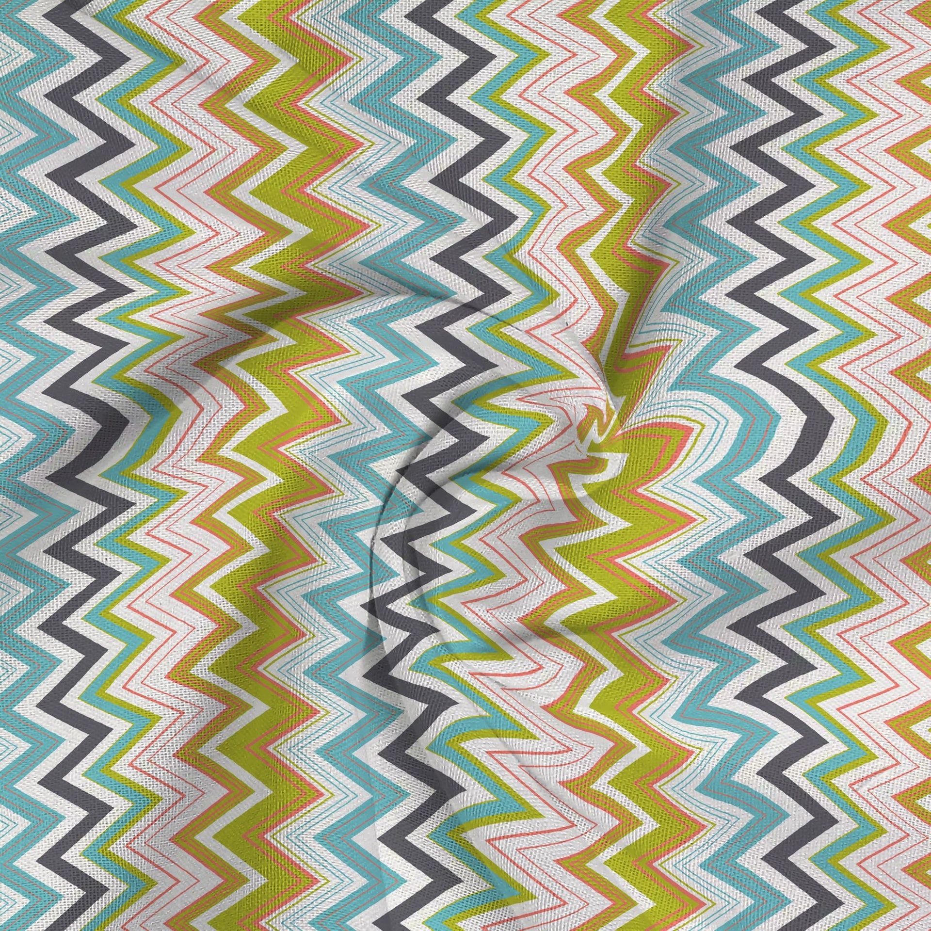 Geometric 144 TC 100% Cotton Orange King Bedsheet Set | Pure Nest