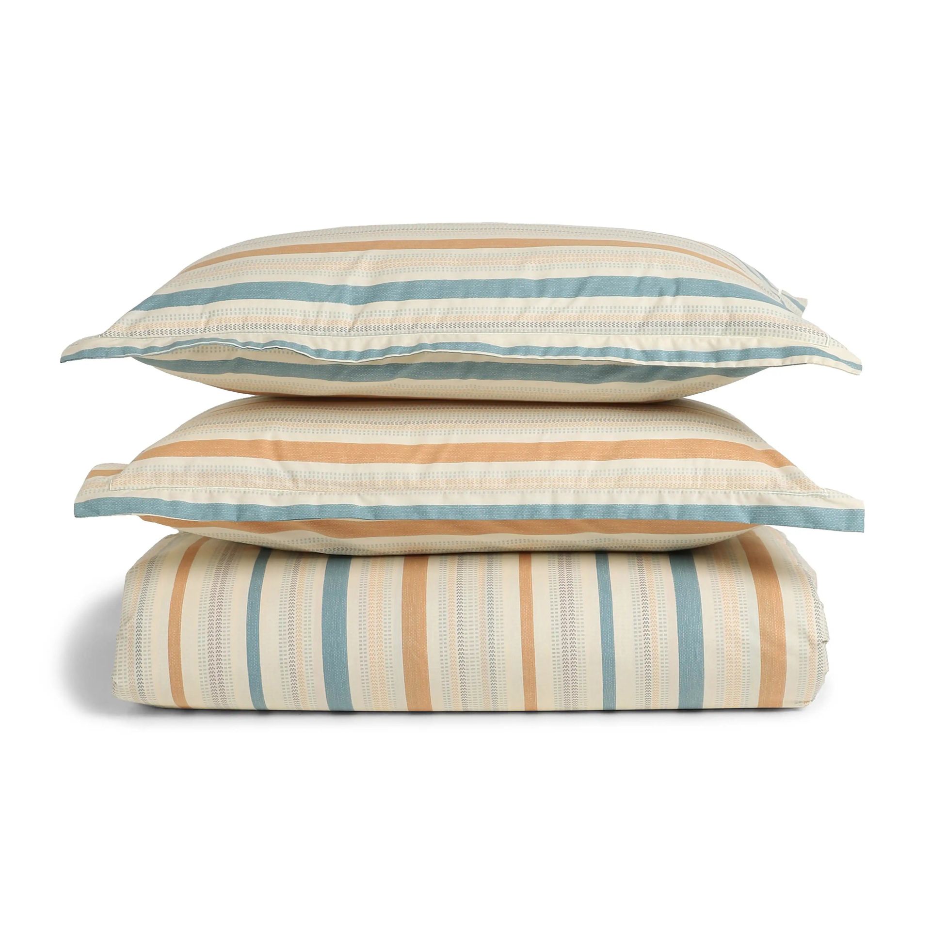 Geometric 200 TC Cotton Multicolour Double Bedsheet Set | Threadscapes