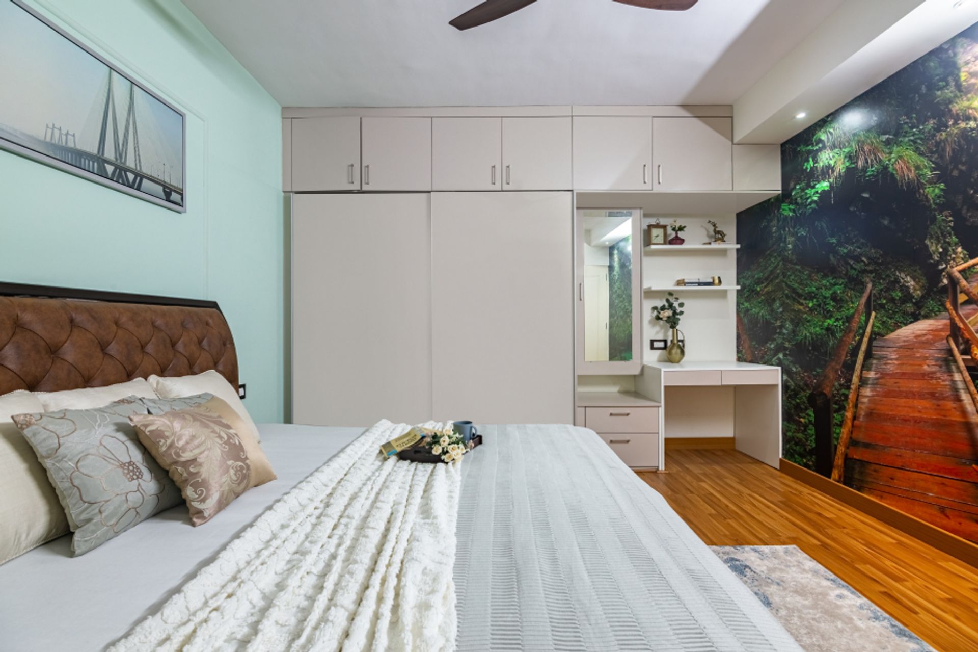 Muted Blue Wall Paint For Bedrooms | Livspace