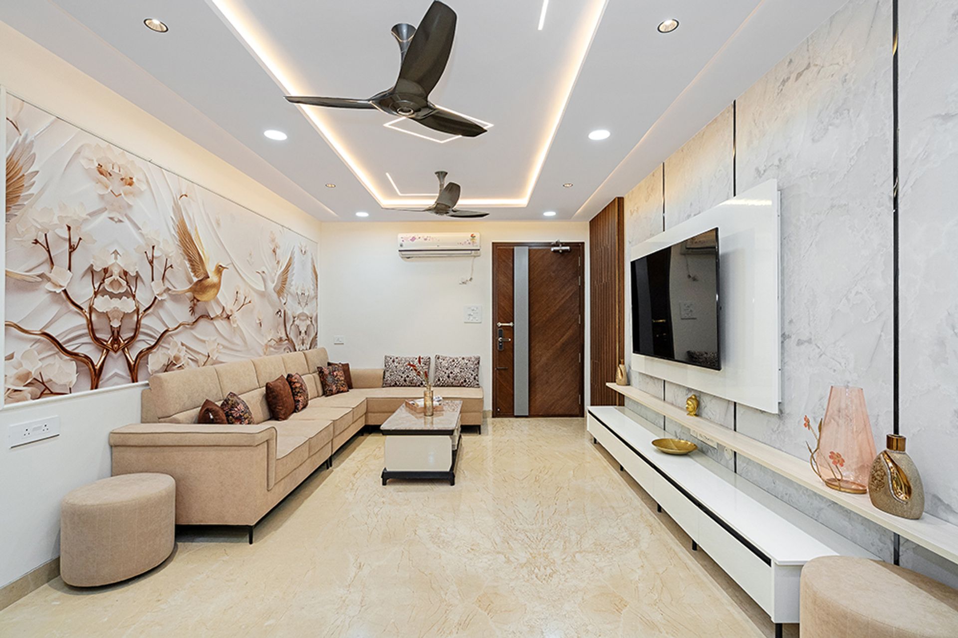 3BHK Apartment Interiors in Hyderabad for Budget 15 - 20 Lakhs with ...
