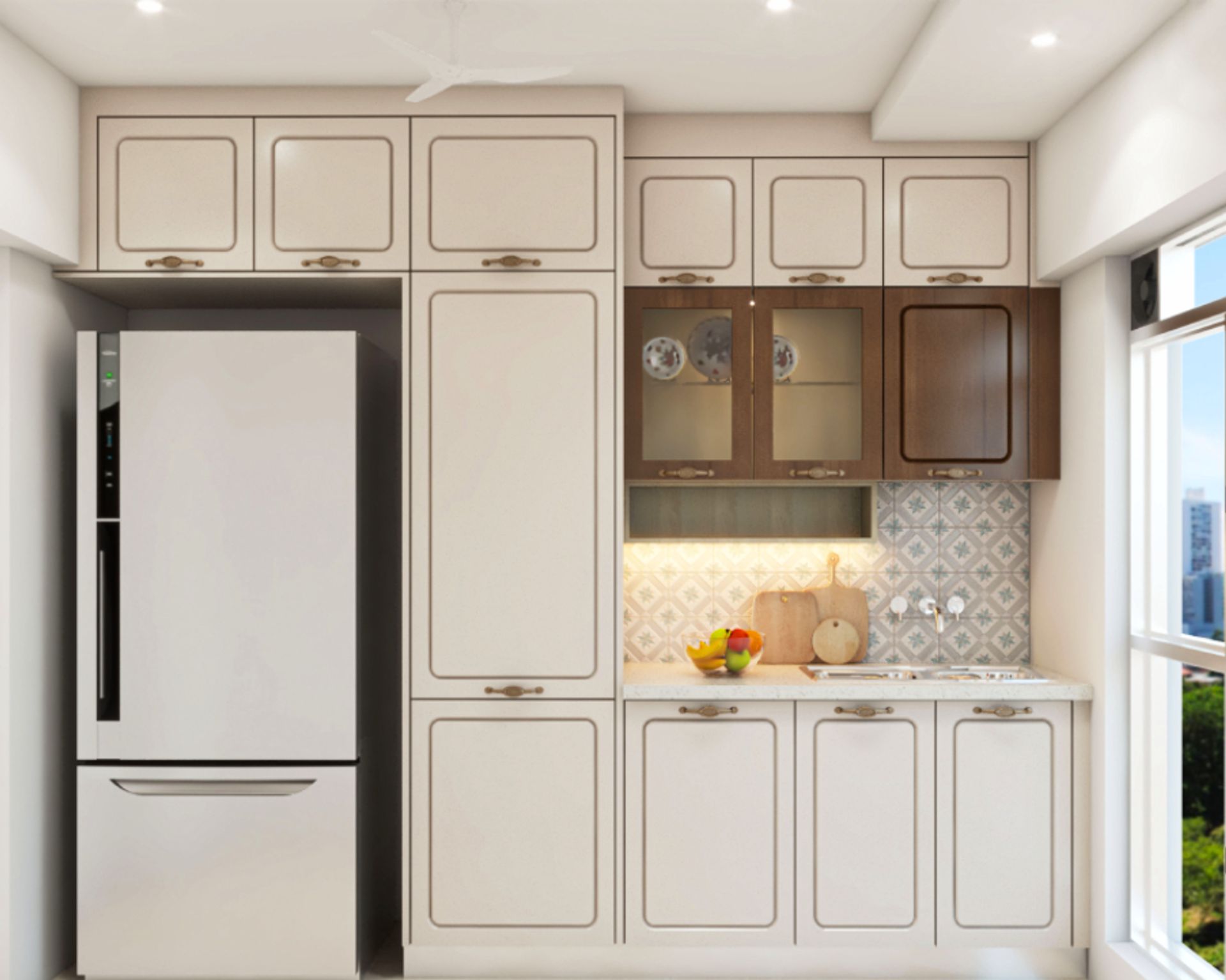 Parallel Kitchen Design With Spacious Lofts And Drawer Storage - 10X8 ...