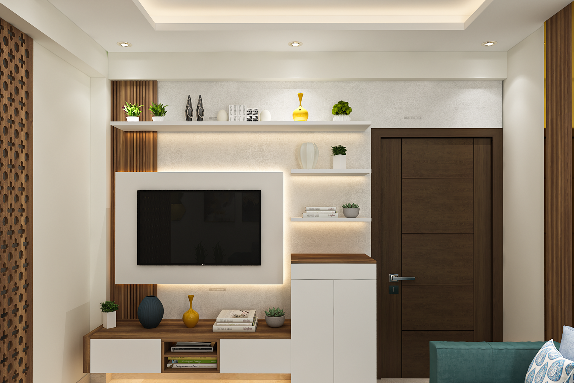 Beautiful view of Low-Maintenance Living Room Cleaning