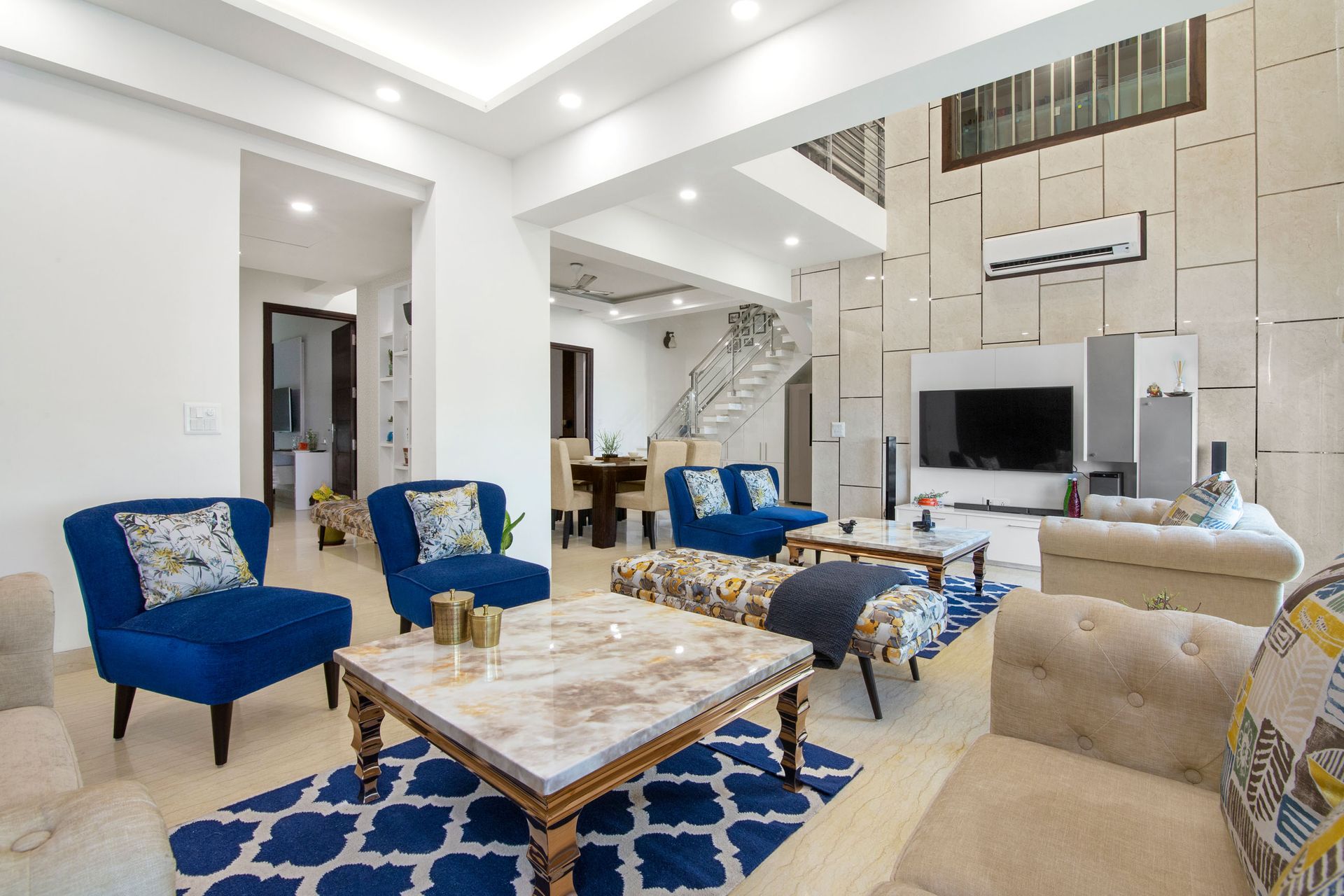 5-BHK Contemporary Villa In Noida | Livspace