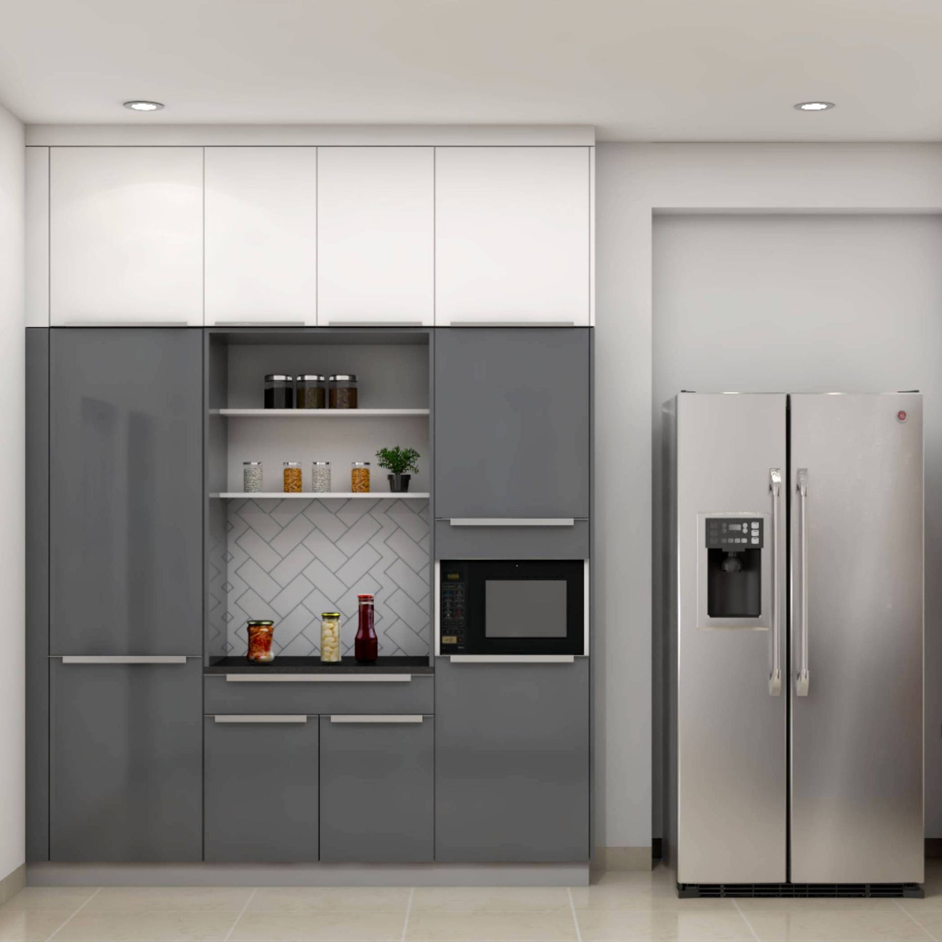 Spacious Modular Kitchen Design | Livspace
