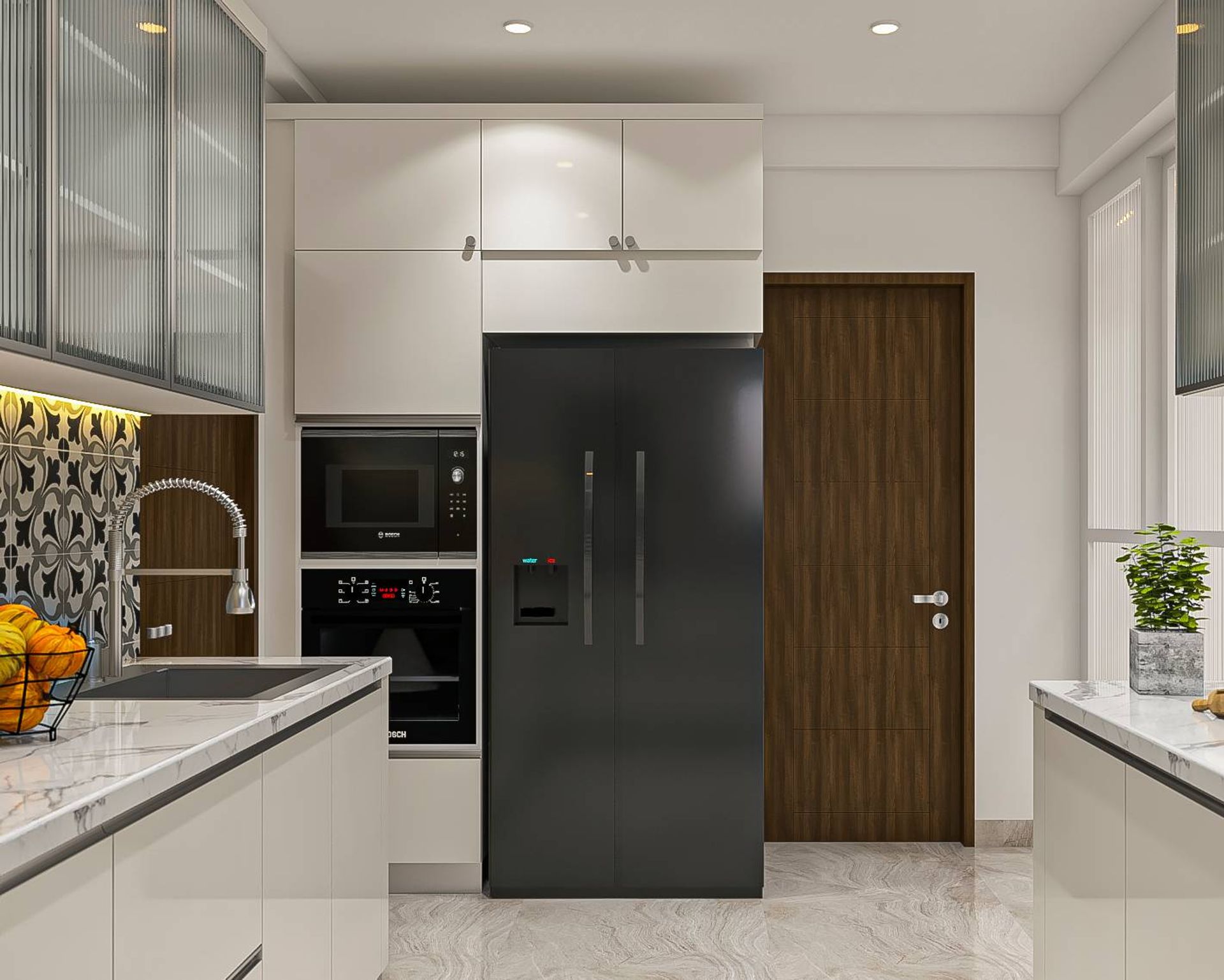 Spacious U-Shaped Modular Kitchen Design | Livspace