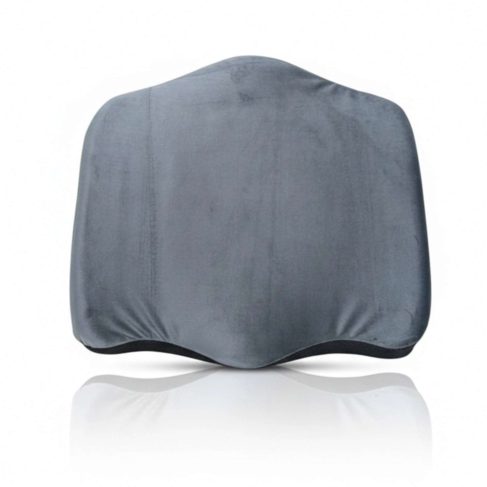 Solid Gusseted Grey High-Resilience Foam Pillow | Padded Perch