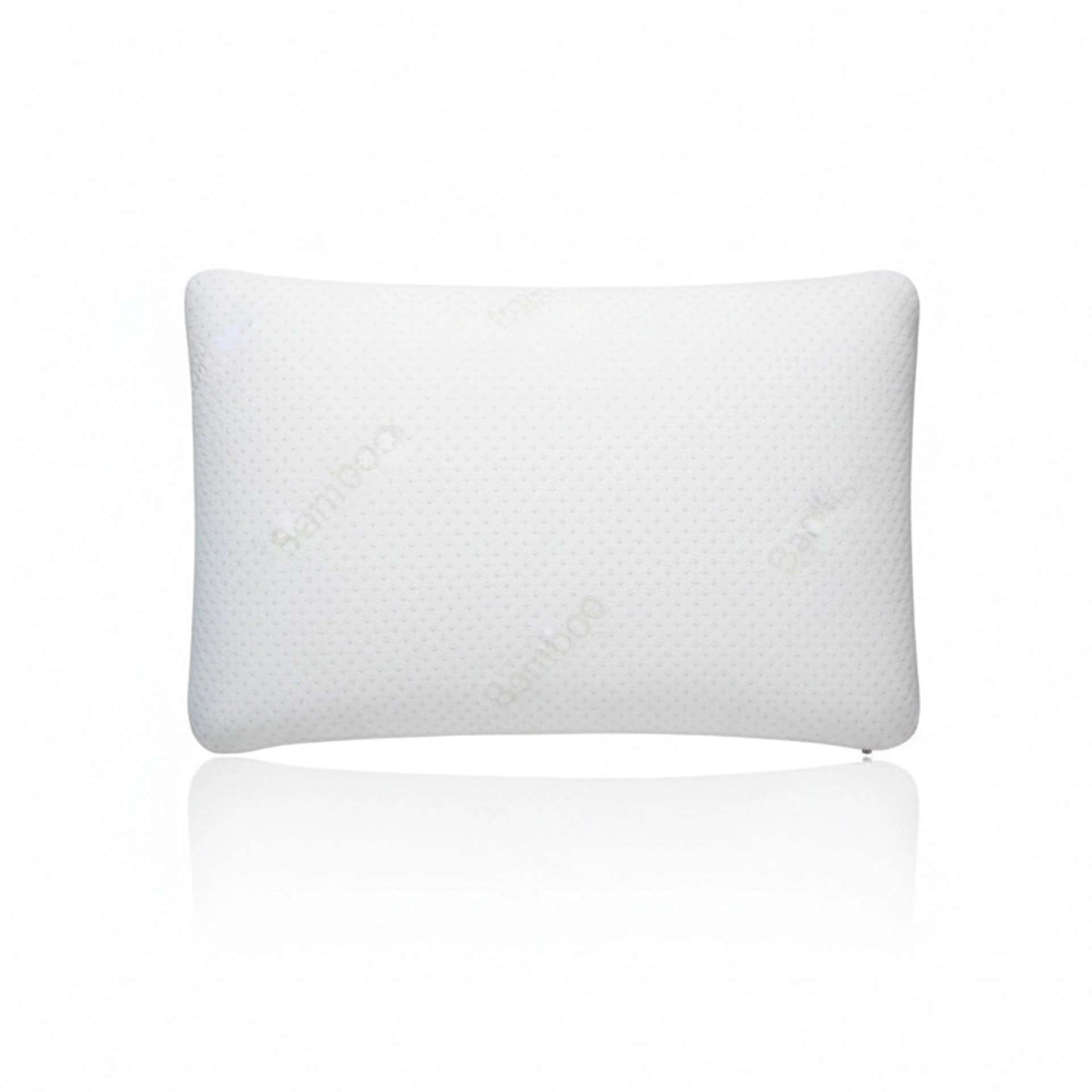Solid White Memory Foam Pillow with Bamboo Fabric Cover | Bamboo Hush