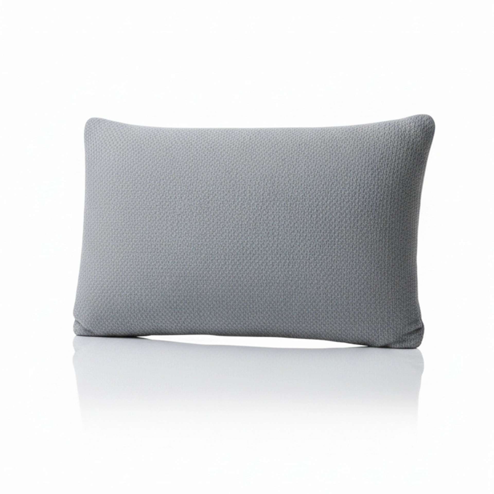 Solid Grey Latex Feel Foam Pillow with Charcoal Treated Fabric | Cloud Lite