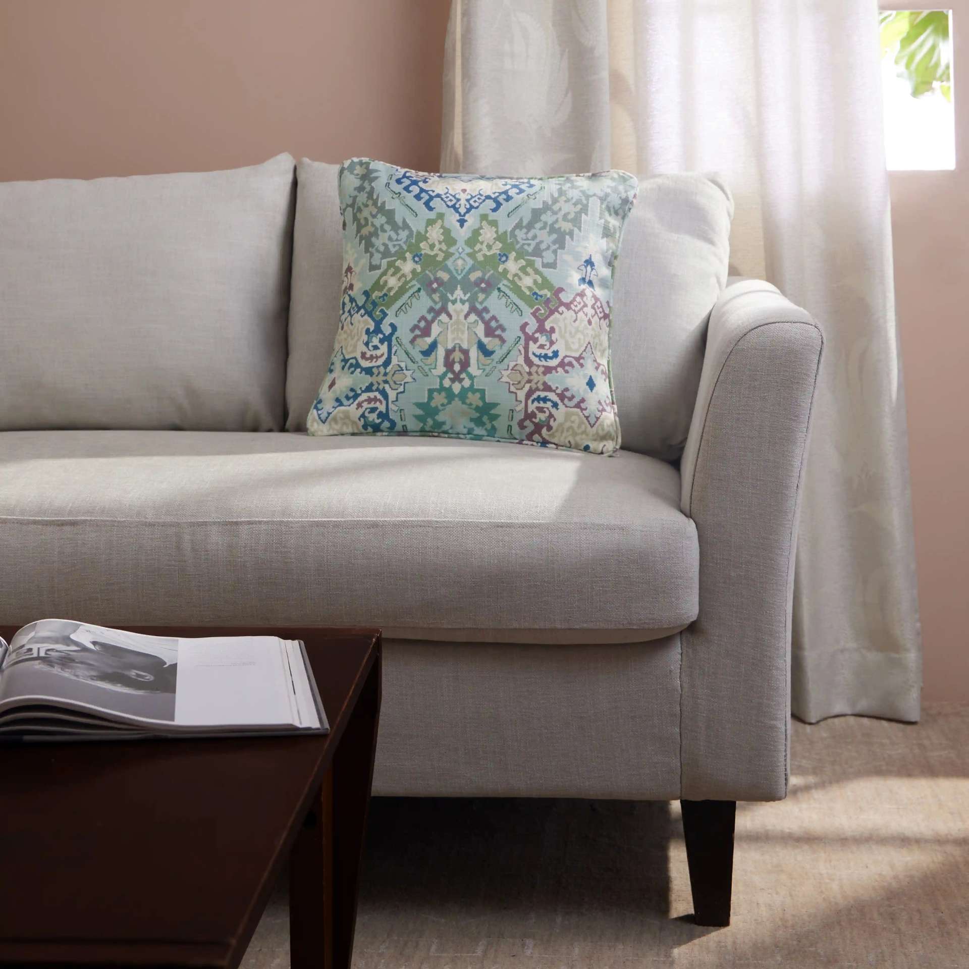 Ethnic 100% Polyester Ocean Breeze Cushion Cover | Espricia