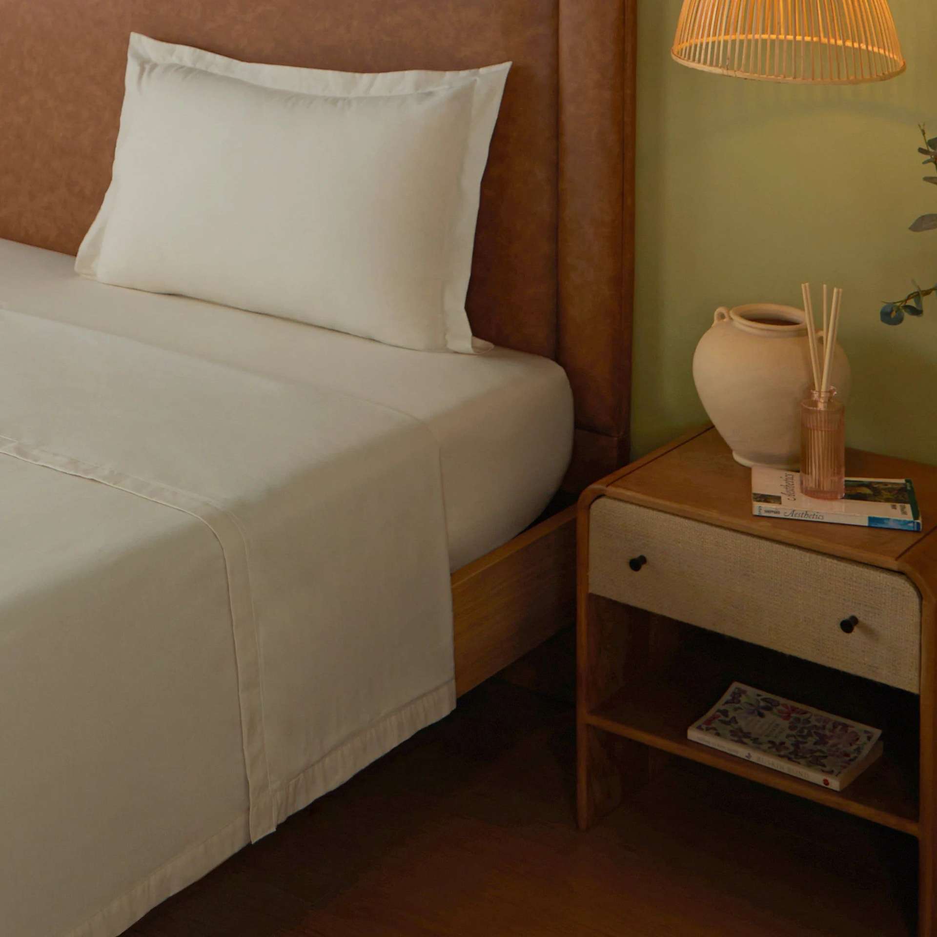 Solid Dyed 144 GSM 100% Cotton Ivory Single Dohar | Paleto