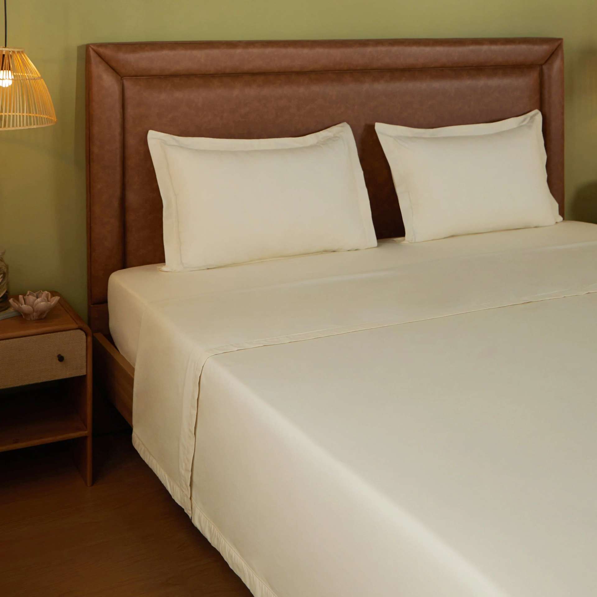 Solid Dyed 144 GSM 100% Cotton Ivory Double Dohar | Paleto