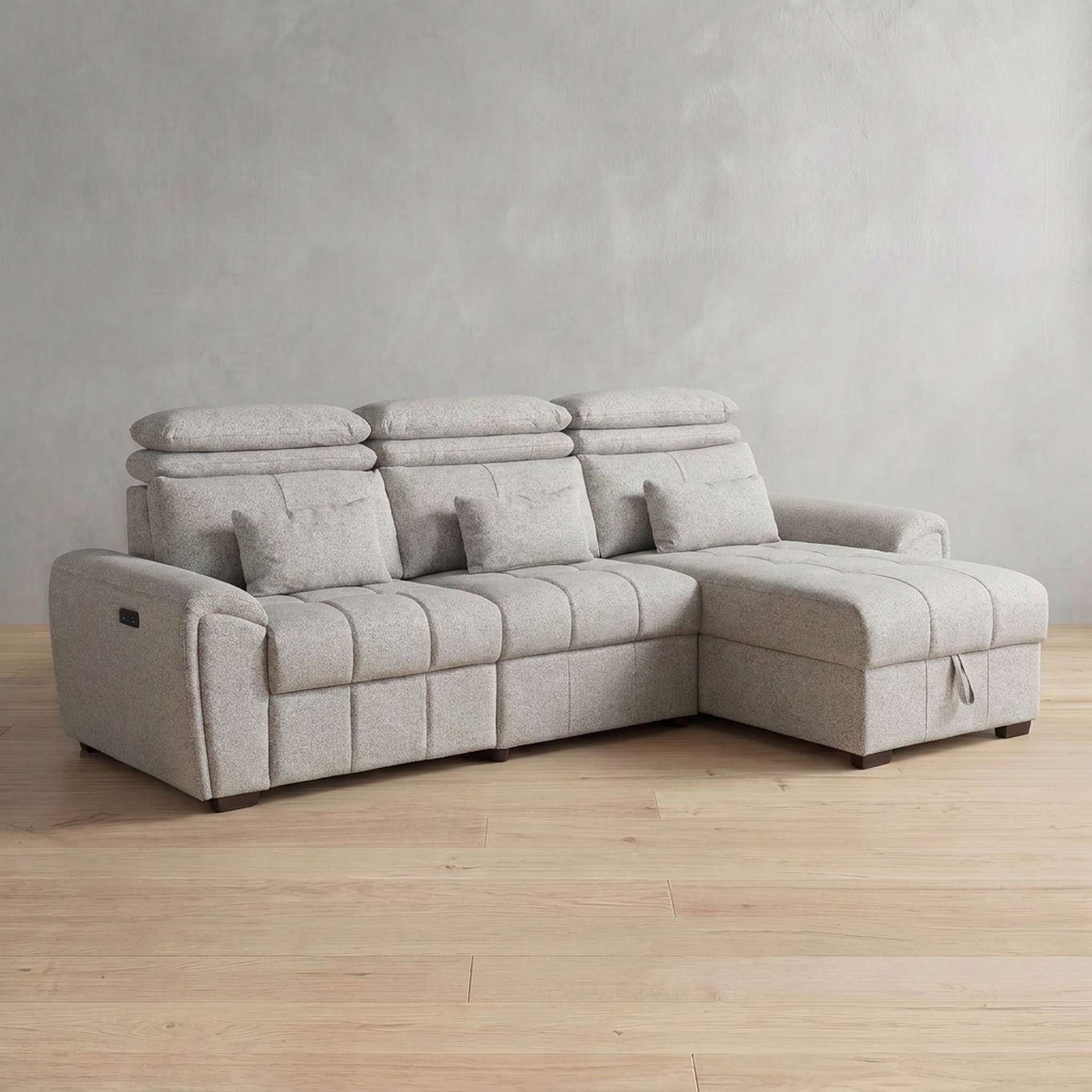 Eldur L-Shaped Recliner with Chaise