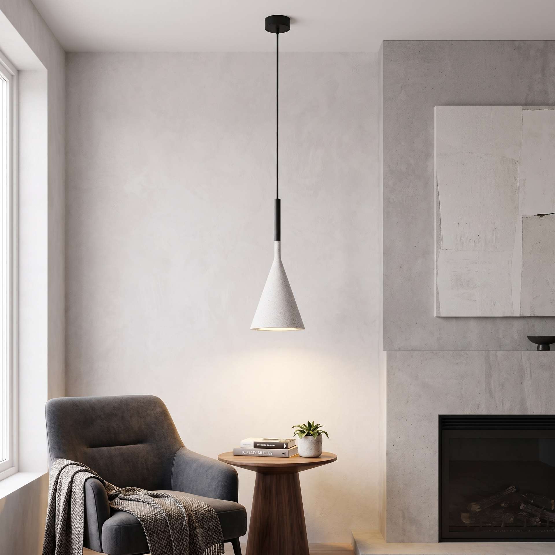 Livspace Apex Pendant | White