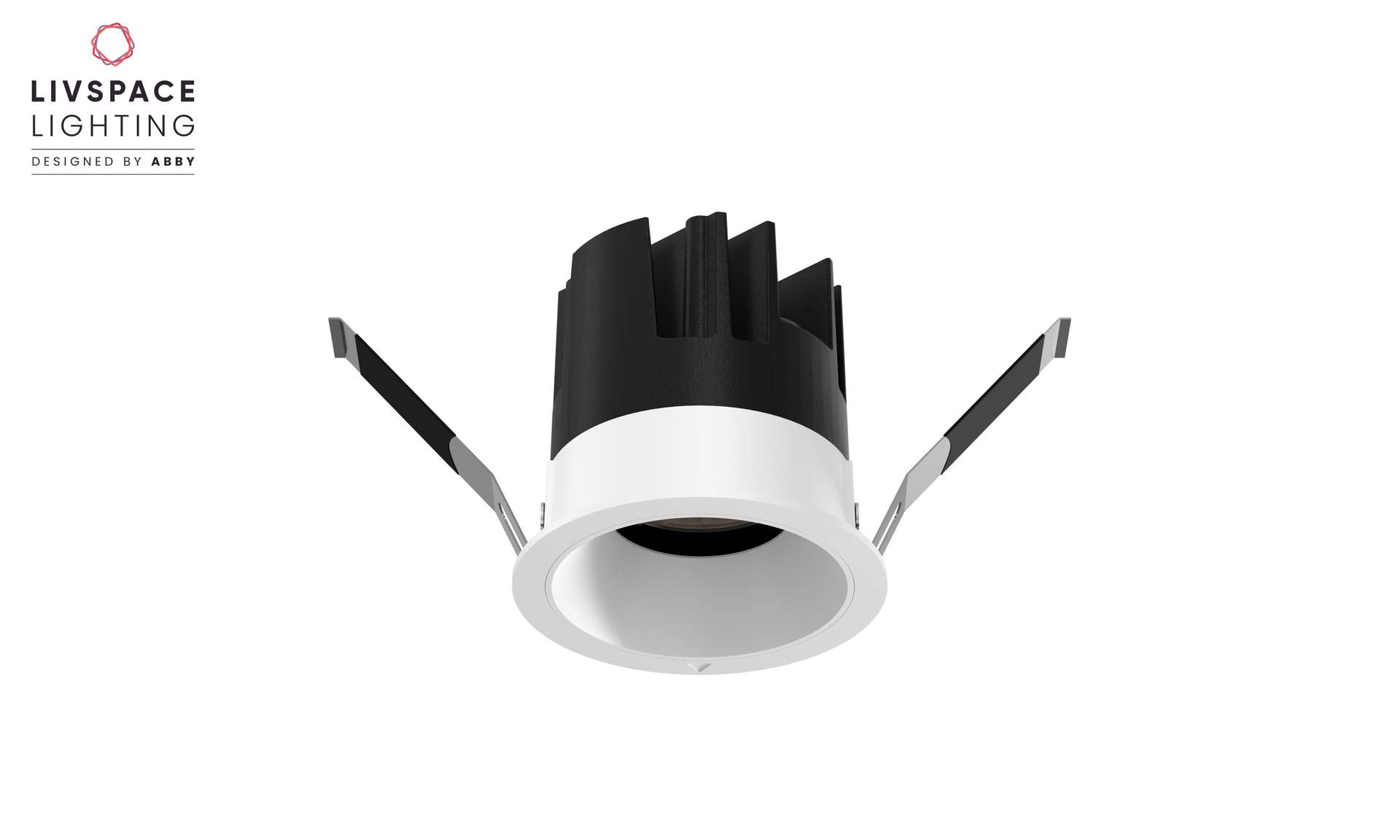 Livspace Cosmo Recess Spotlight - 10W Warm White | White