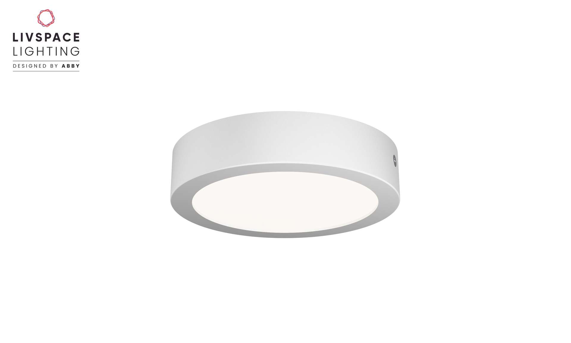 Livspace iPlane V1 Surface OPD Surface Downlight - 15W Warm White | White