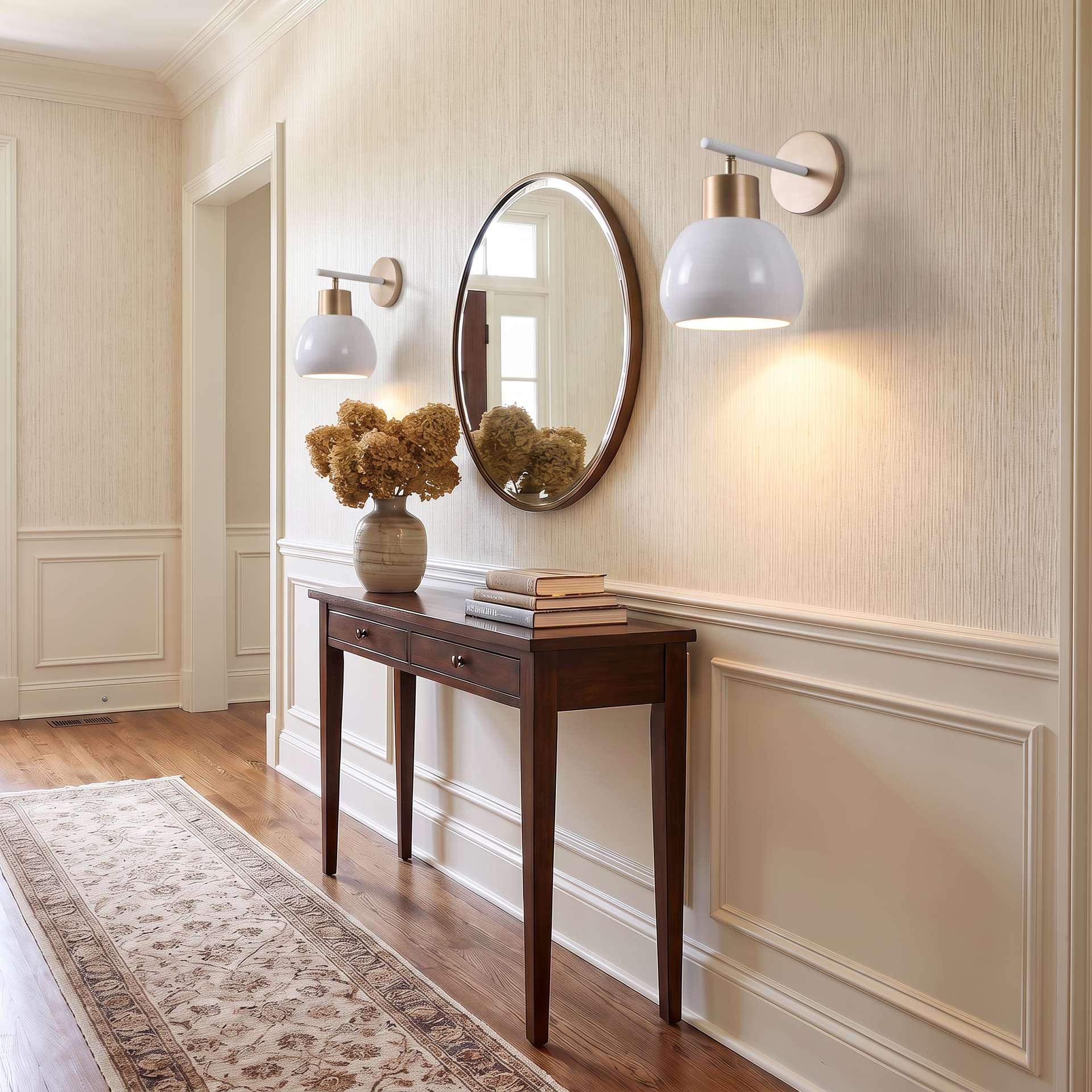Livspace Lucea White Metal Wall Light | White