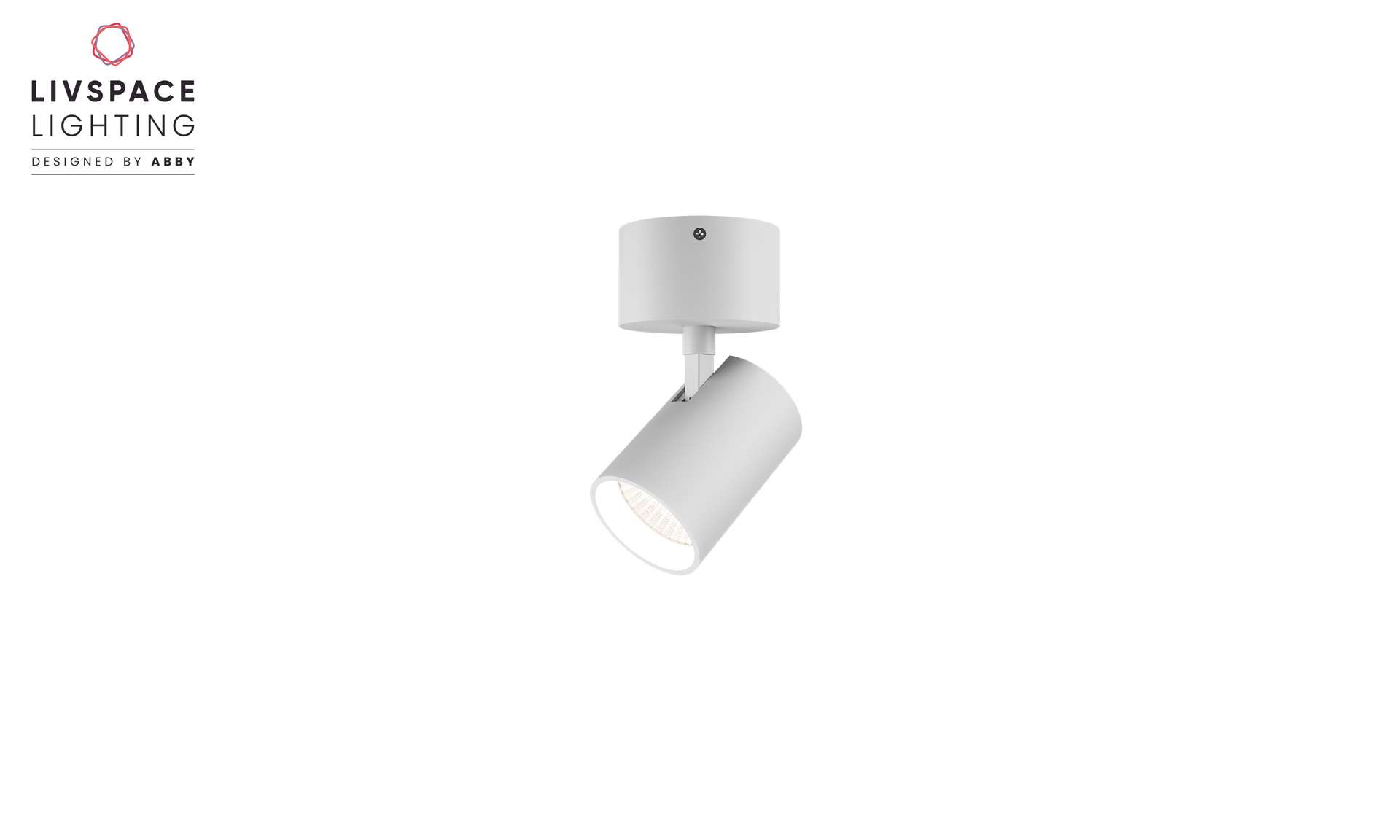 Livspace Luma 50 S Surface Spotlight - 15W Neutral White | White