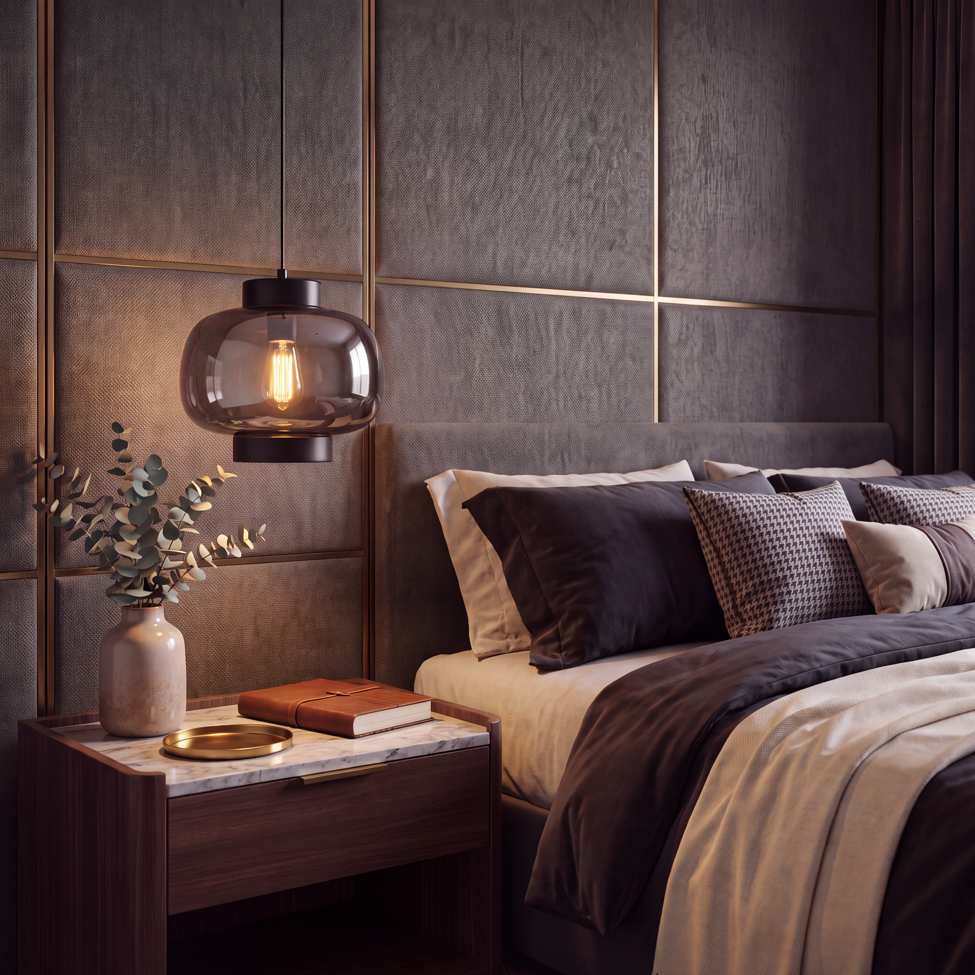 Livspace Mellow Pendant | Black + White