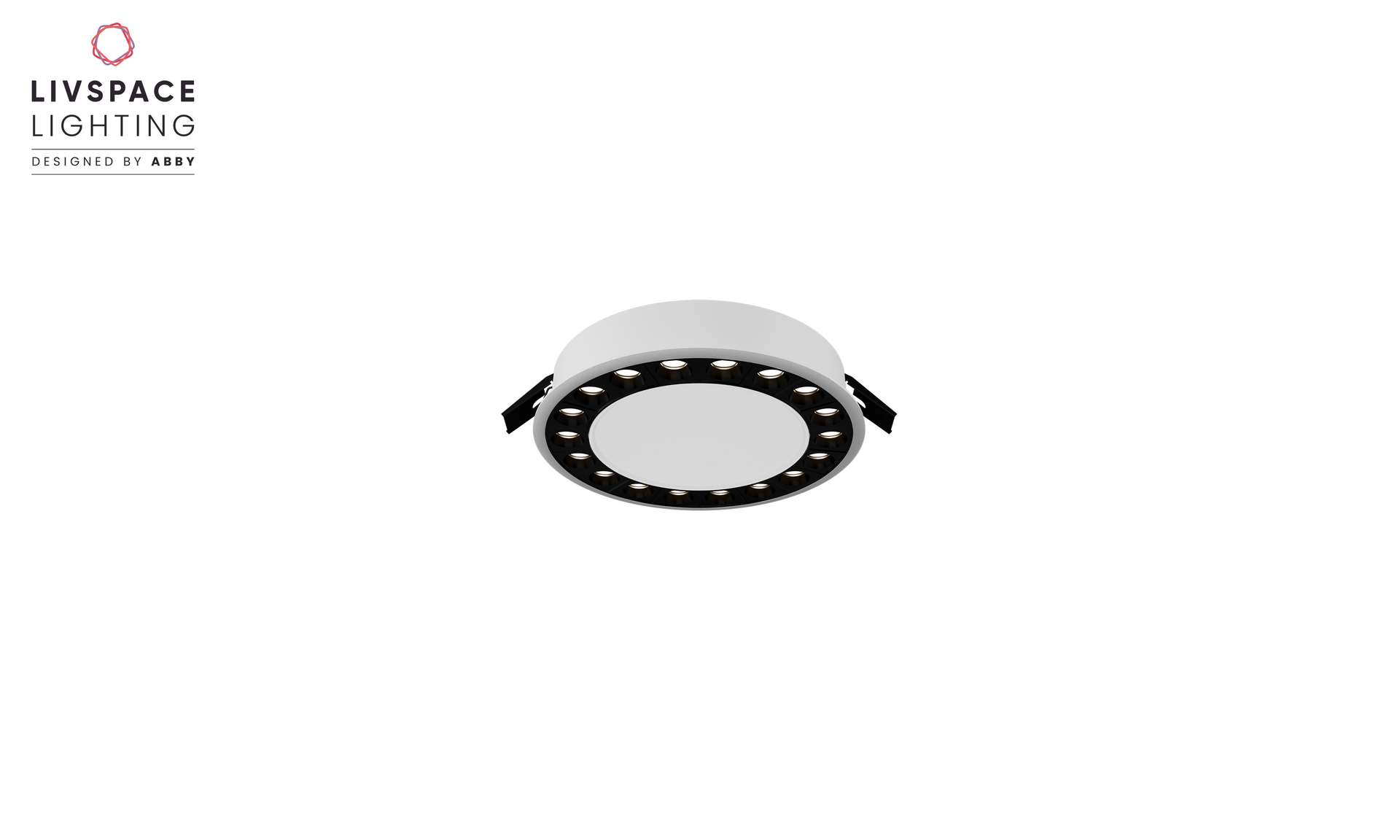 Livspace Snap Dark 18 Recess Spotlight - 20w Neutral White | White
