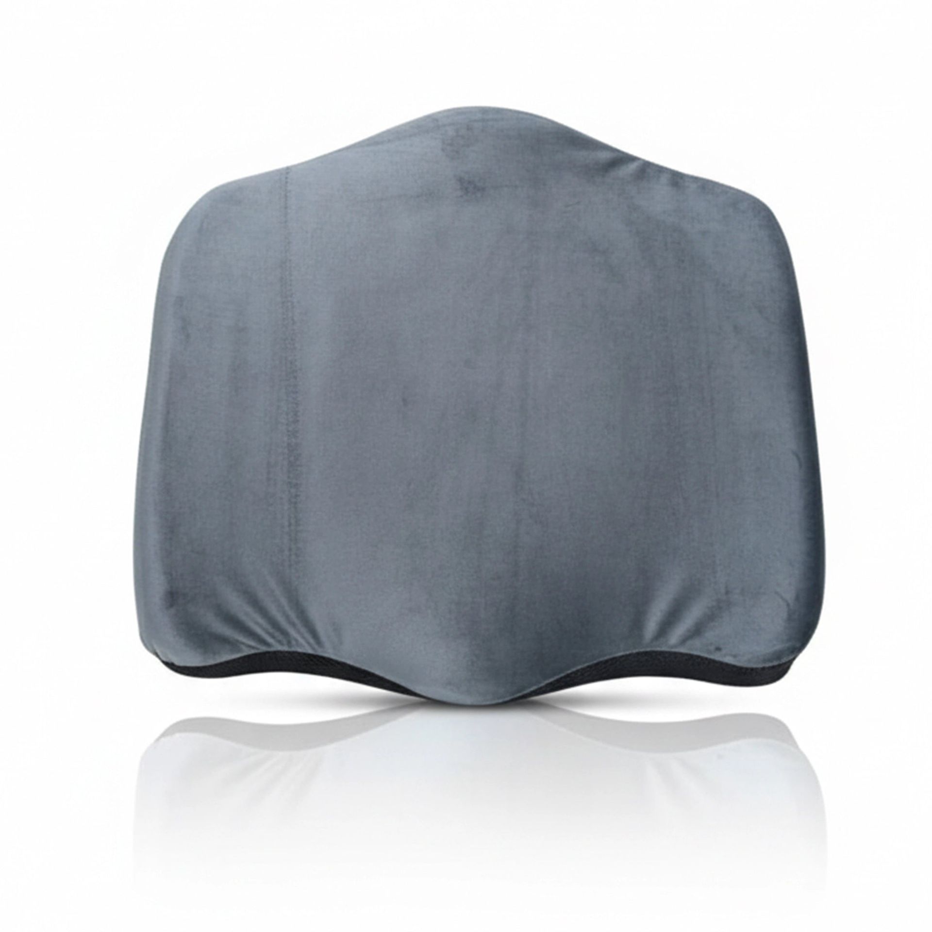 Solid Gusseted Grey High-Resilience Foam Pillow | Padded Perch