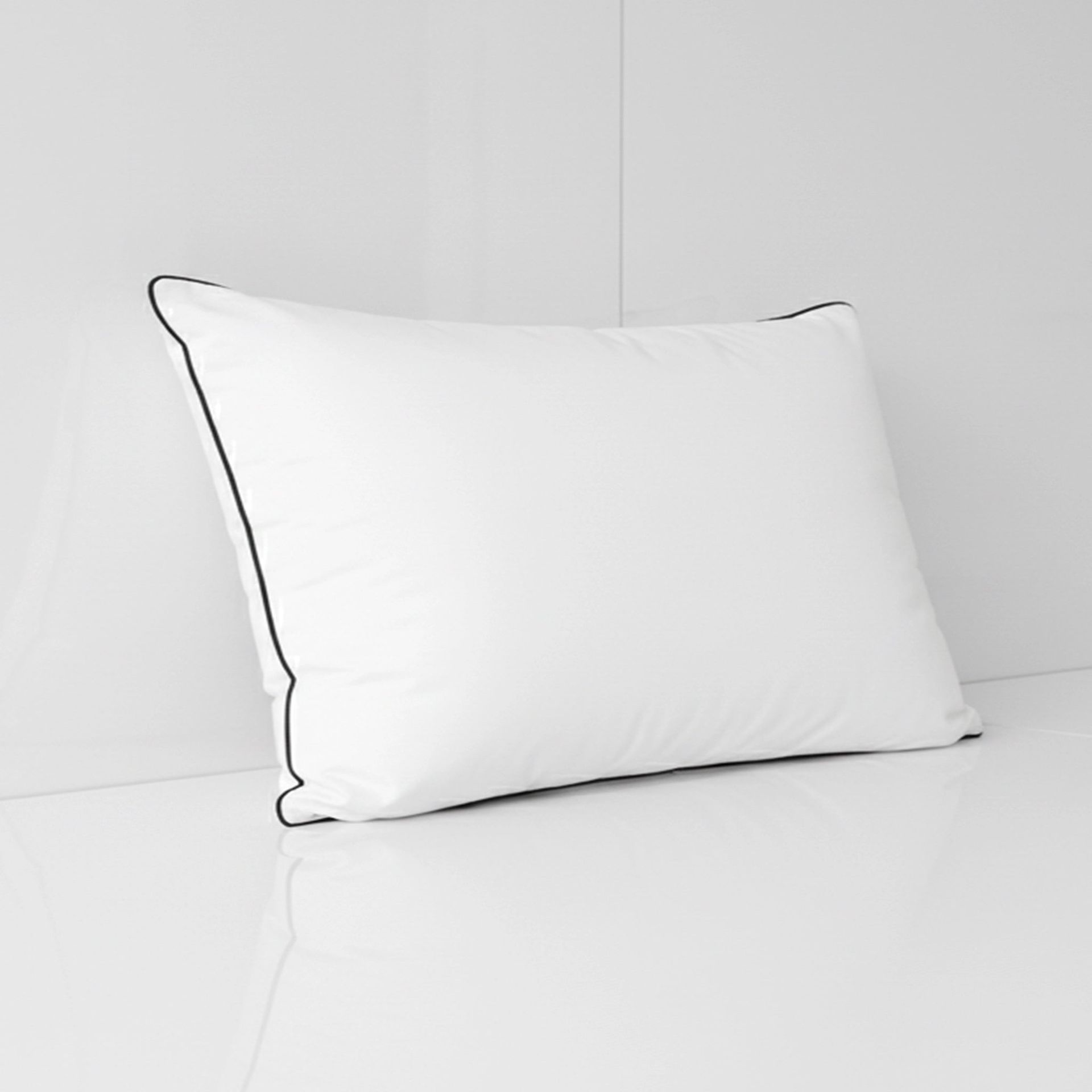 Solid Cord White Down Alternative Pillow | Dandelion Fluff