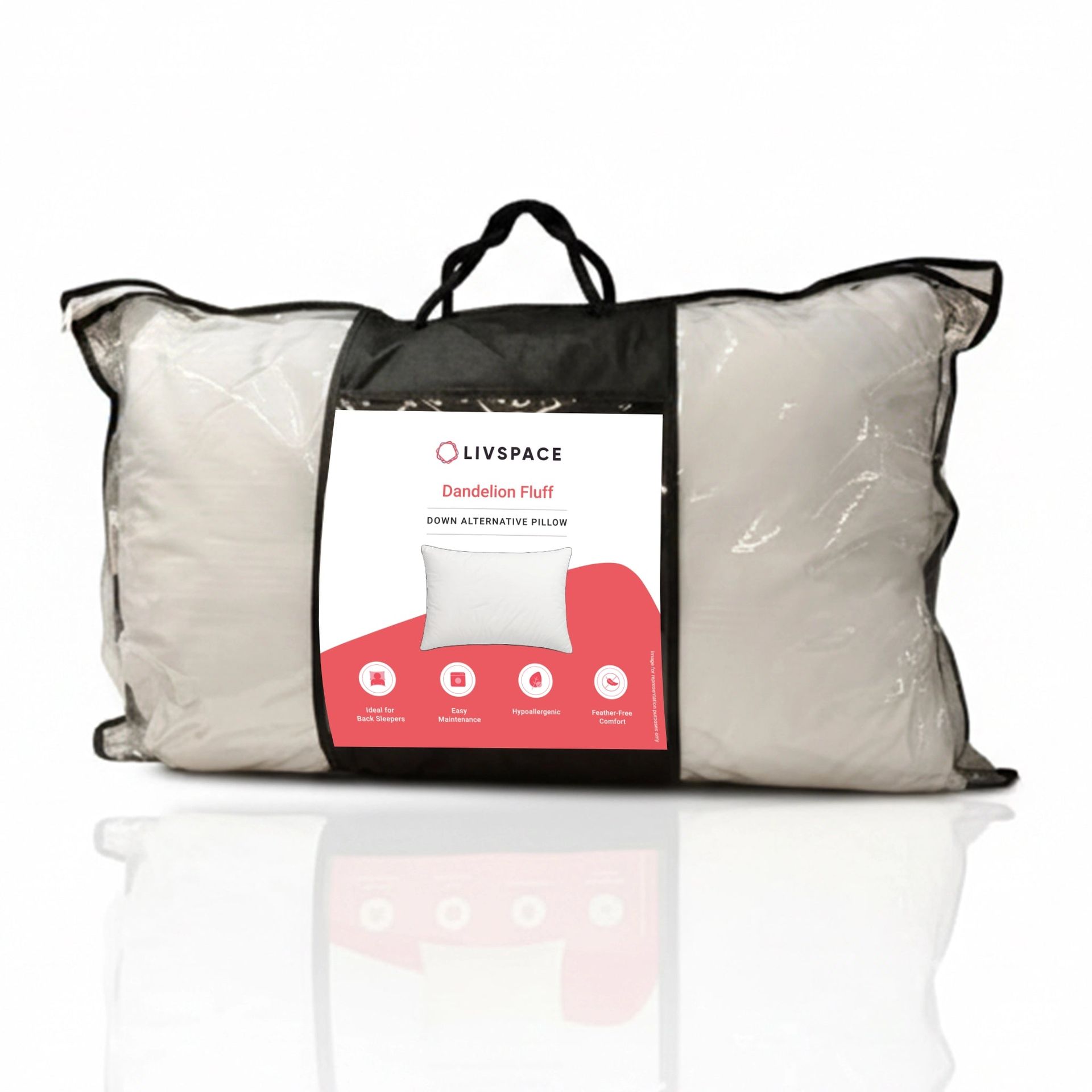 Solid Cord White Down Alternative Pillow | Dandelion Fluff