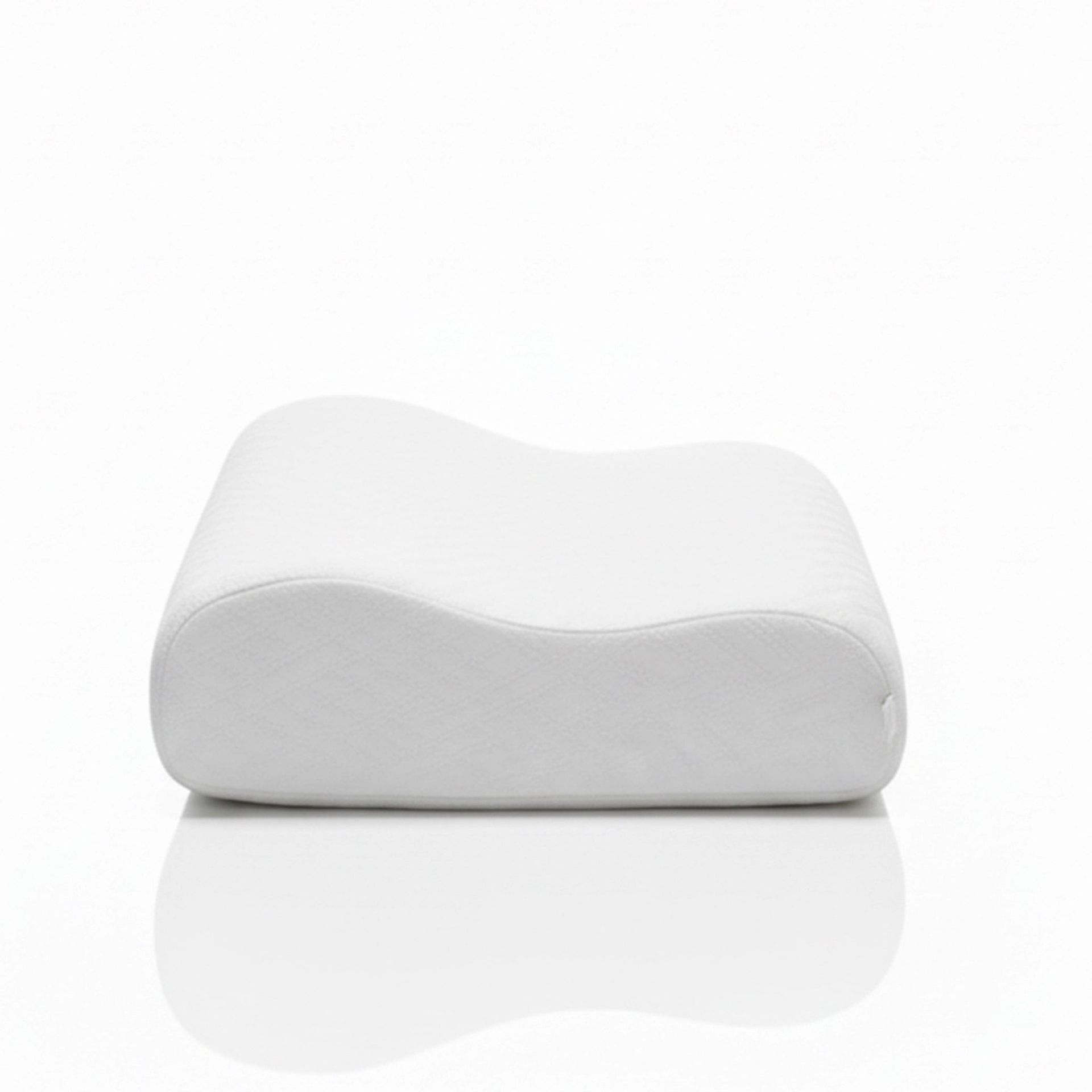 Solid White Memory Foam Pillow with Aloe Vera treated Fabric Cover | Aloe Contour