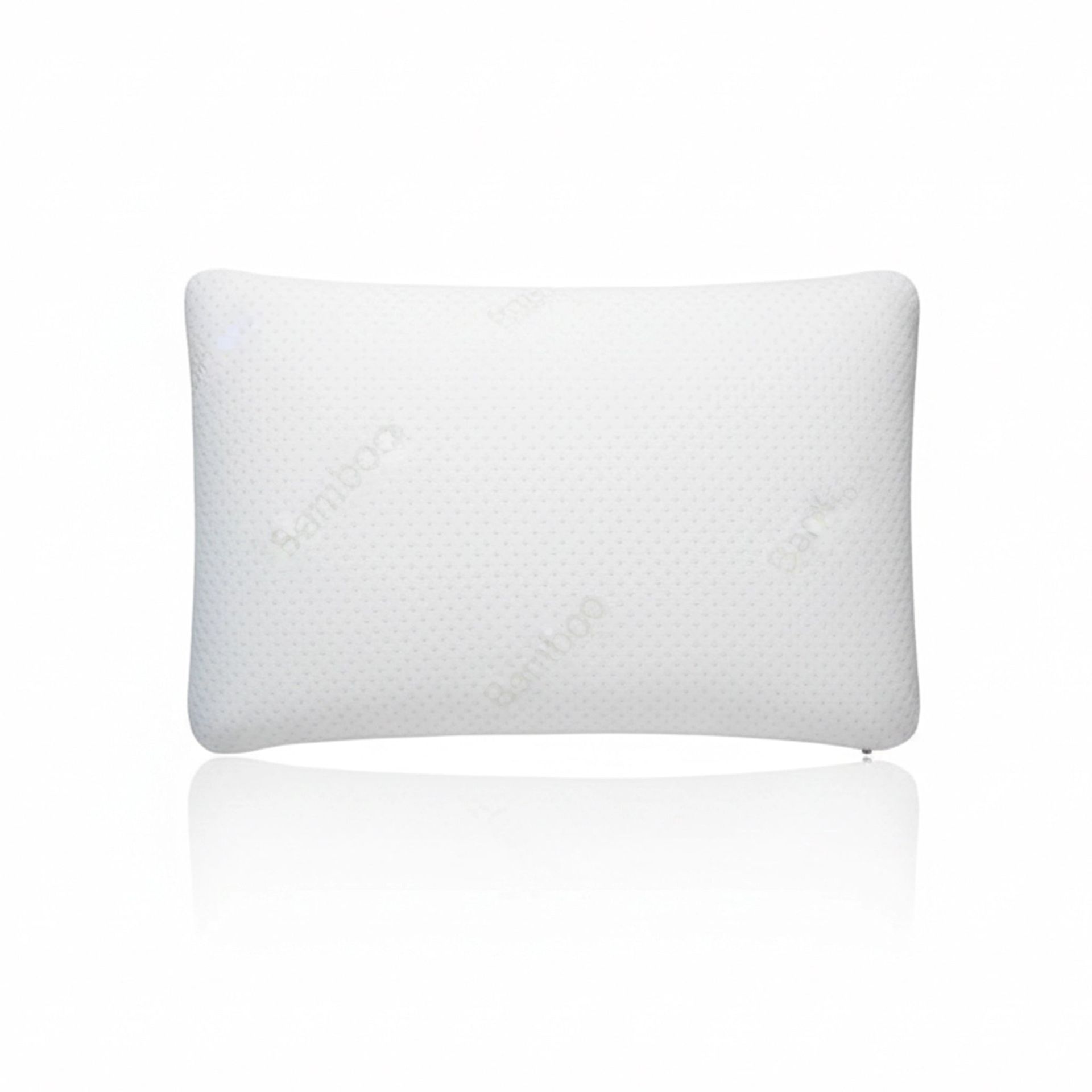 Solid White Memory Foam Pillow with Bamboo Fabric Cover | Bamboo Hush