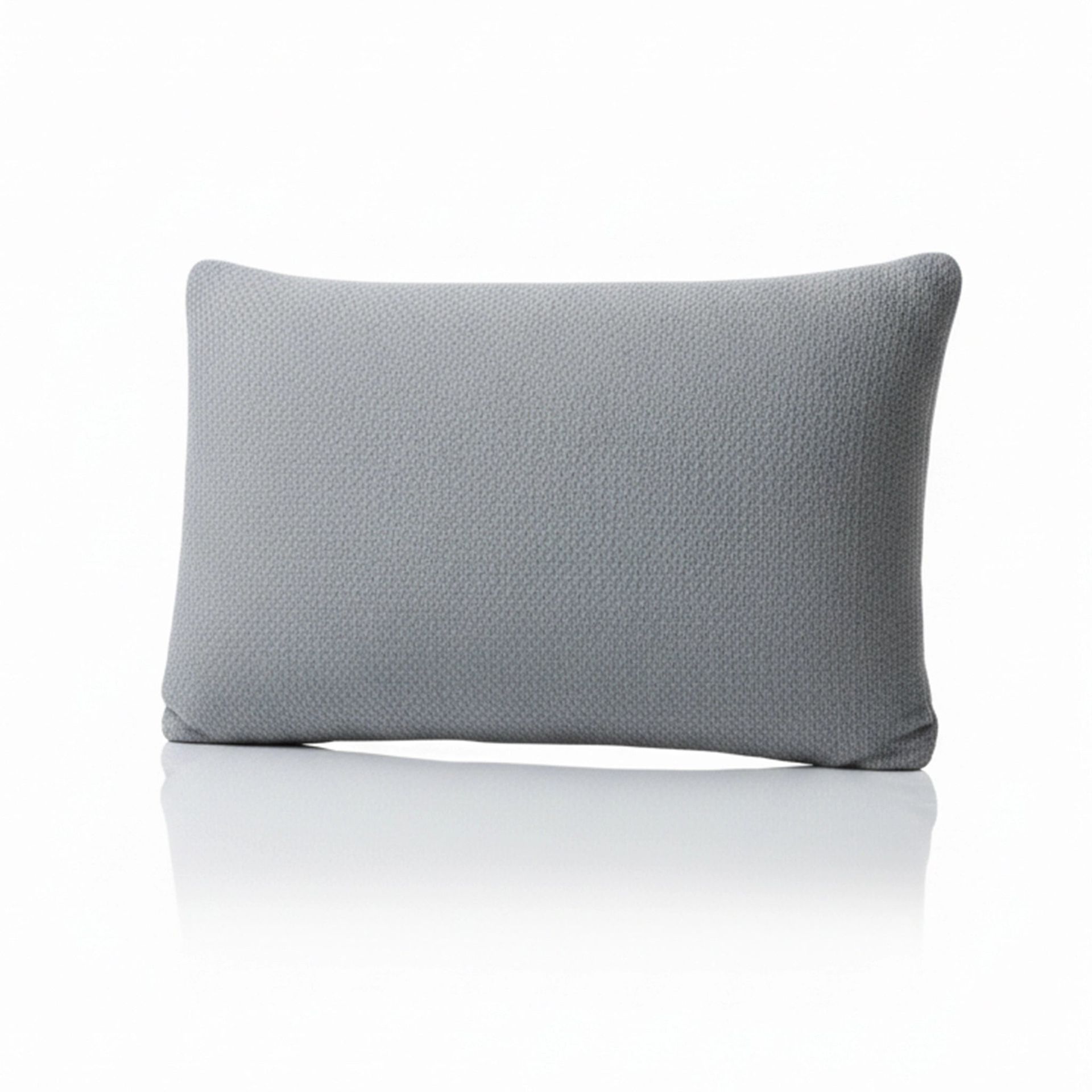 Solid Grey Latex Feel Foam Pillow with Charcoal Treated Fabric | Cloud Lite