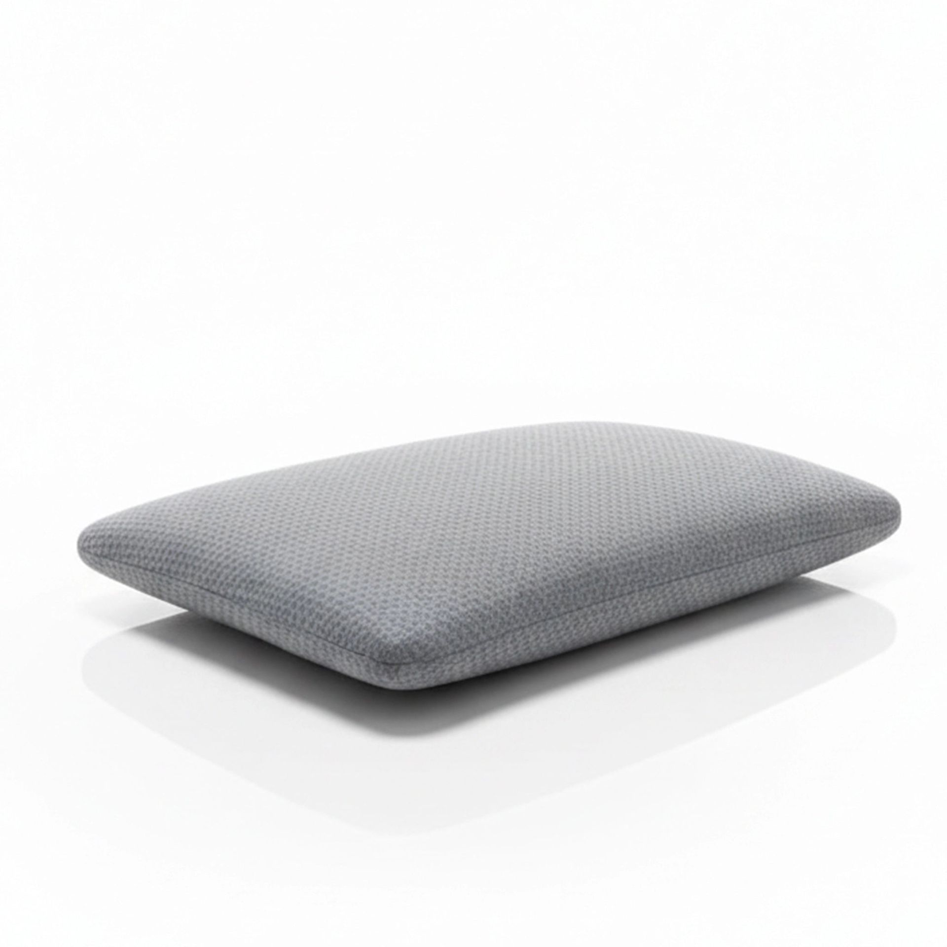 Solid Grey Latex Feel Foam Pillow with Charcoal Treated Fabric | Cloud Lite
