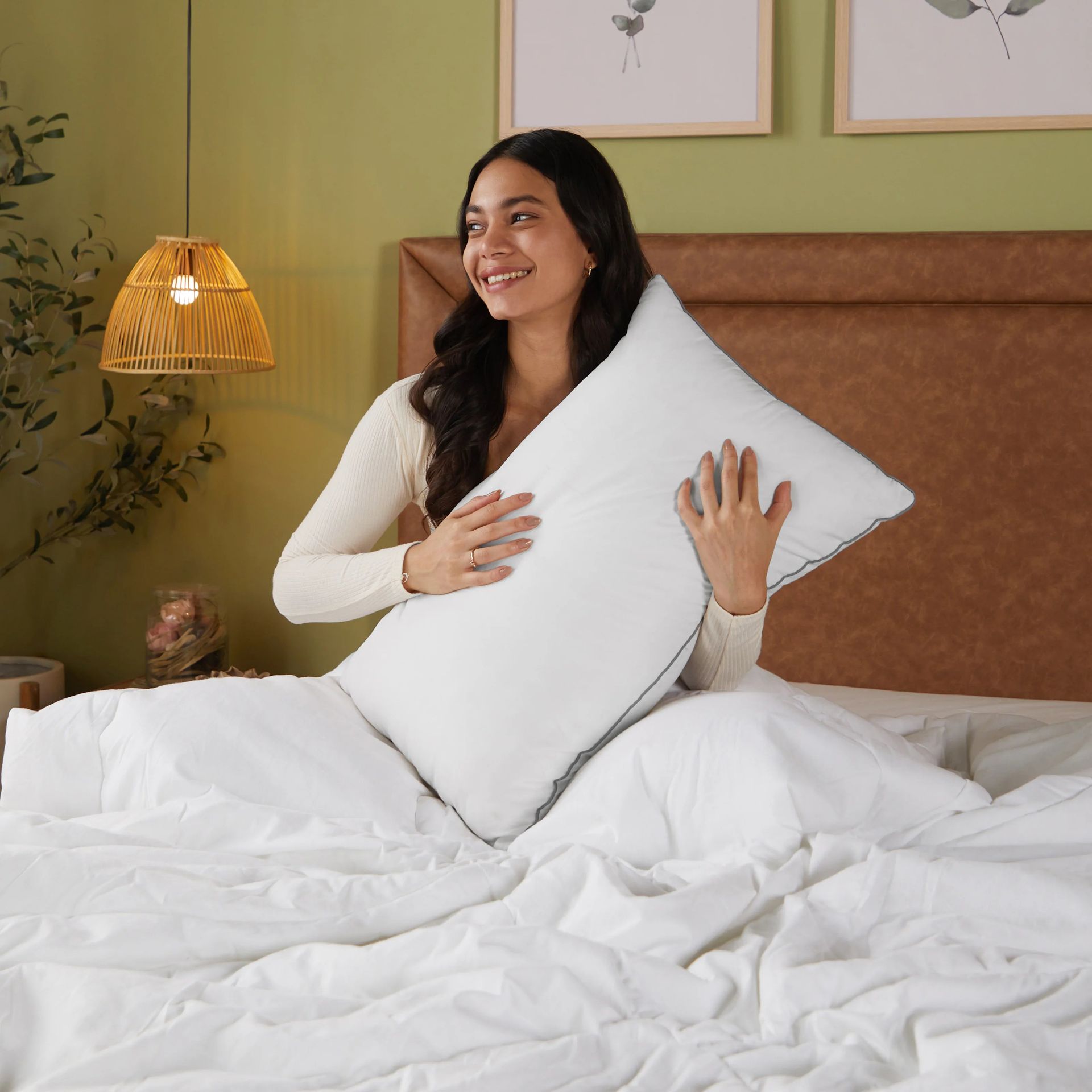 Solid Cord 100% Polyester White Pillow Filler | Nightcloud