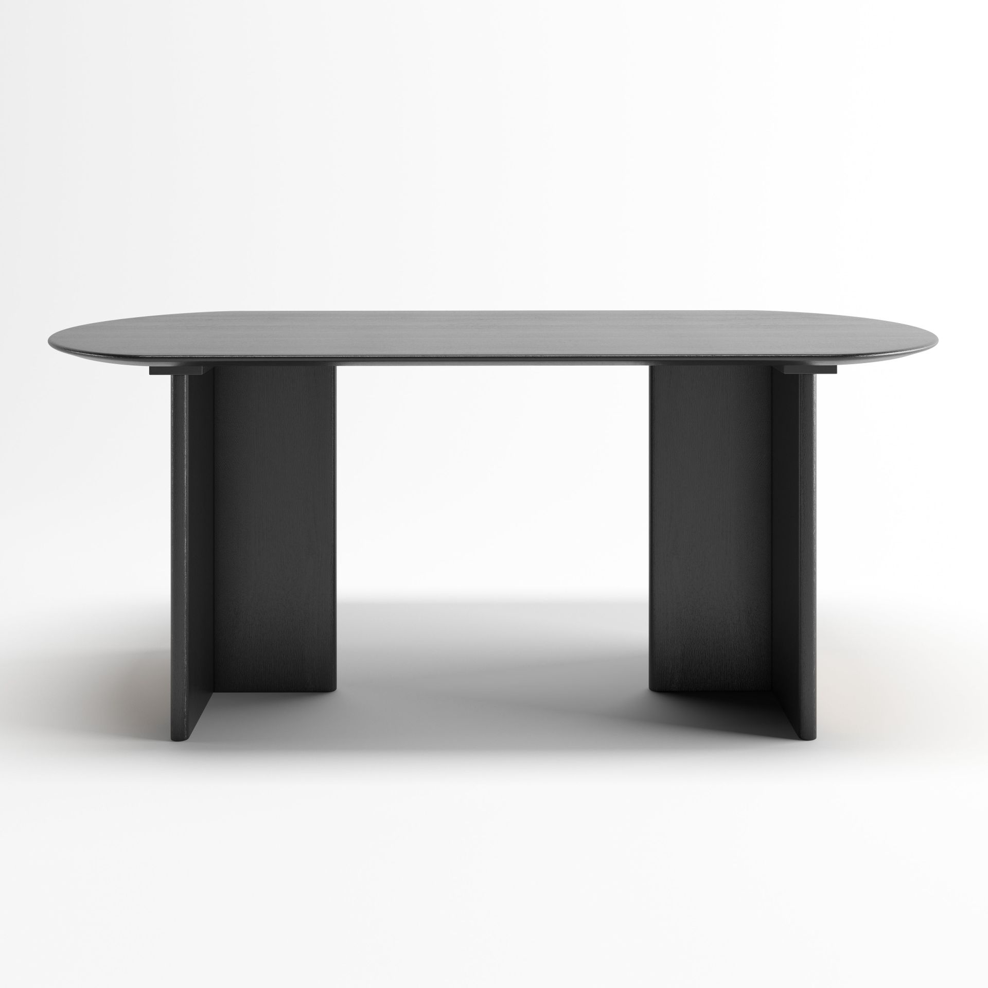 Azriel Dinning Table | 6 Seater Table, Capsule, Charcoal