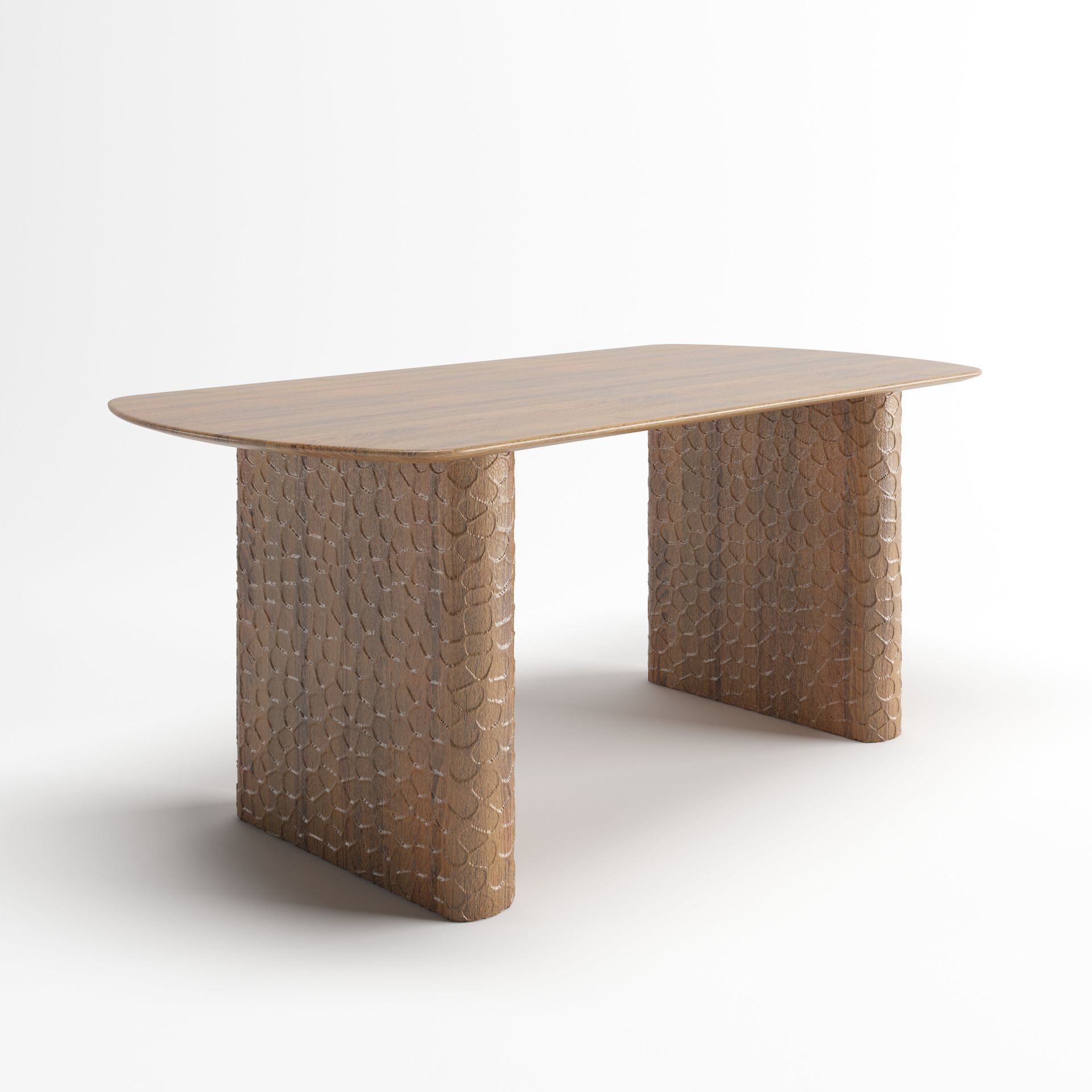 Elysia Dinning Table | 6 Seater Table, Rectangular, Walnut