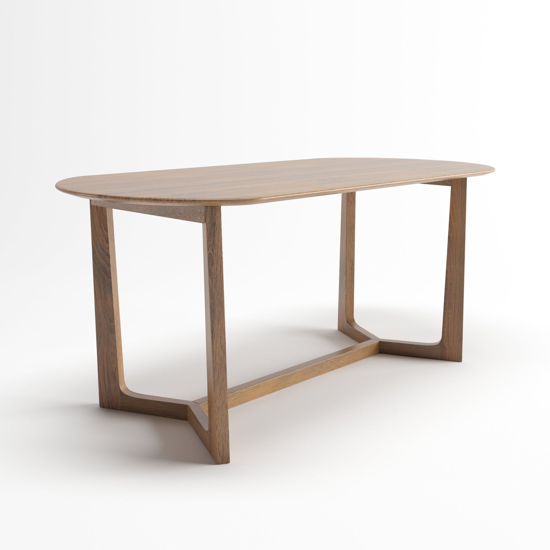Heidi Dinning Table | 6 Seater Table, Capsule, Walnut
