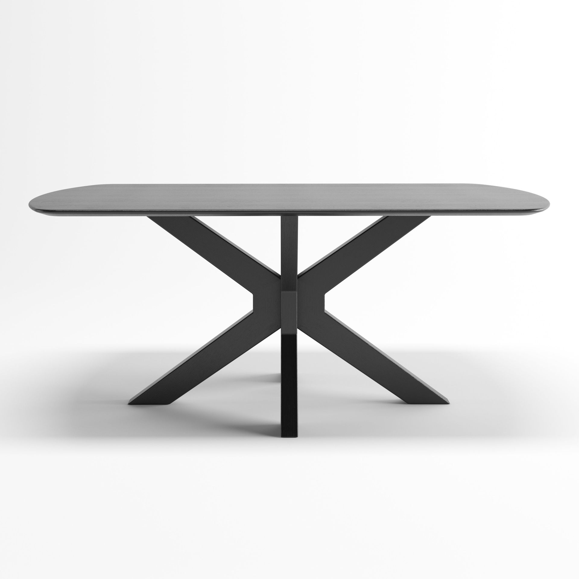 Imelda Dinning Table | 6 Seater Table, Rectangular, Charcoal