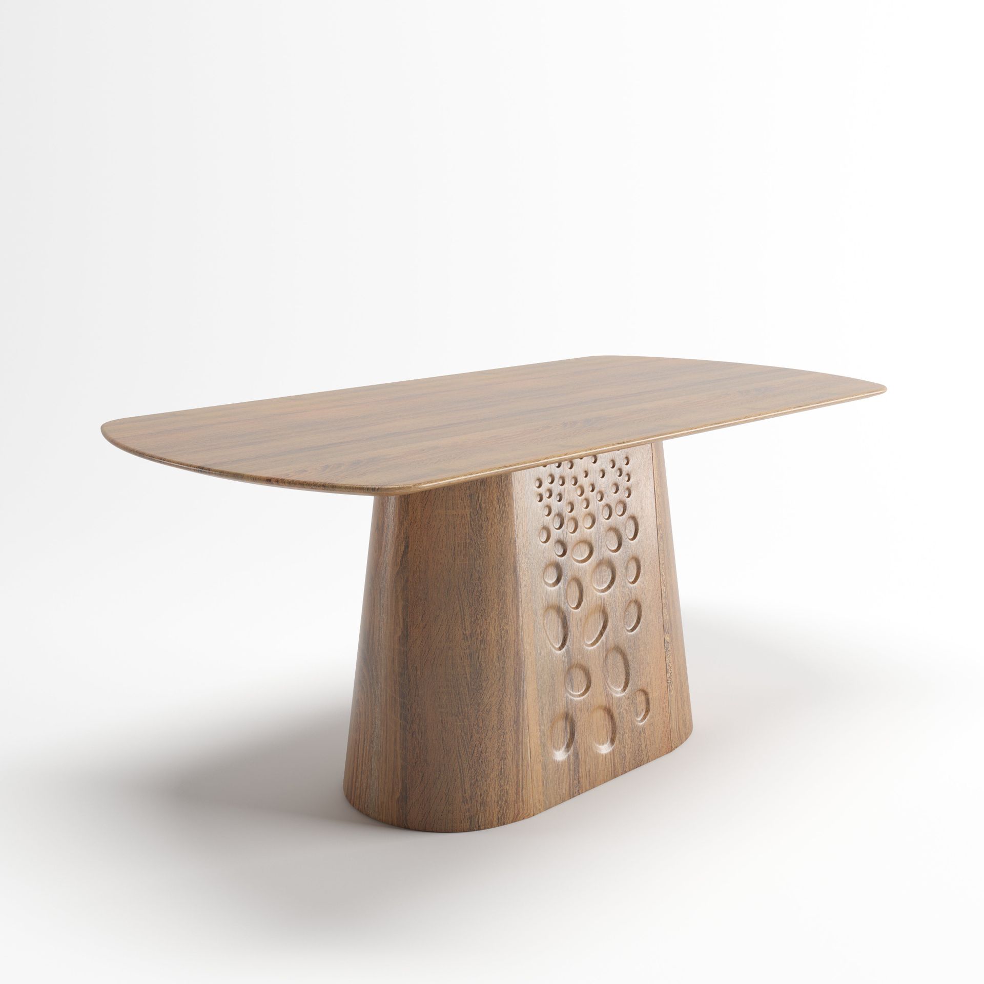 Juniper Dinning Table | 6 Seater Table, Rectangular, Walnut